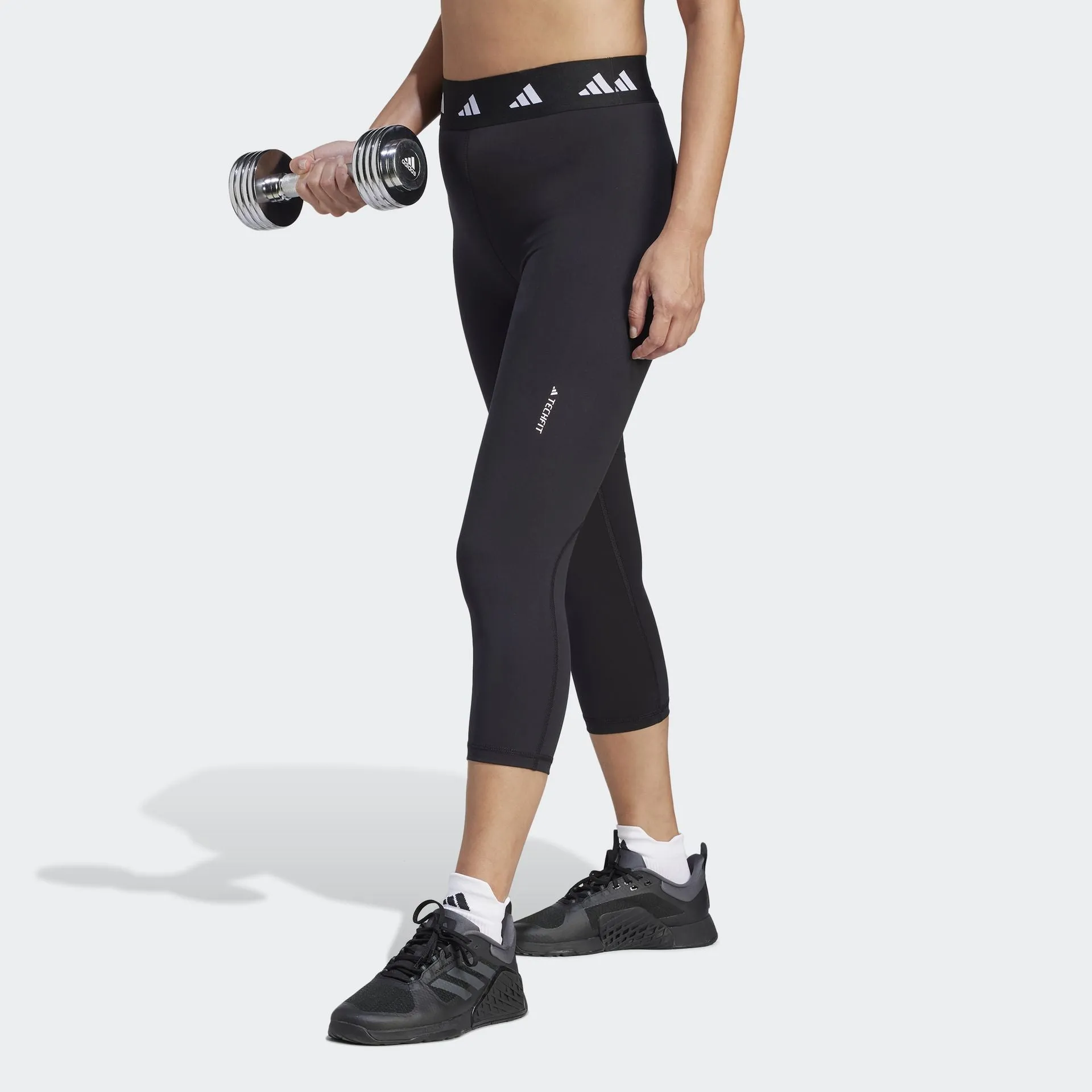 ADIDAS TECHFIT LEGGINGS - BLACK