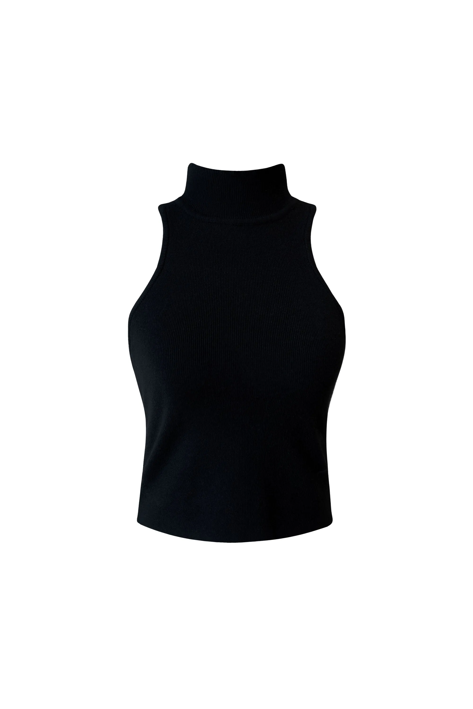 Anita Black Crop Tank Top
