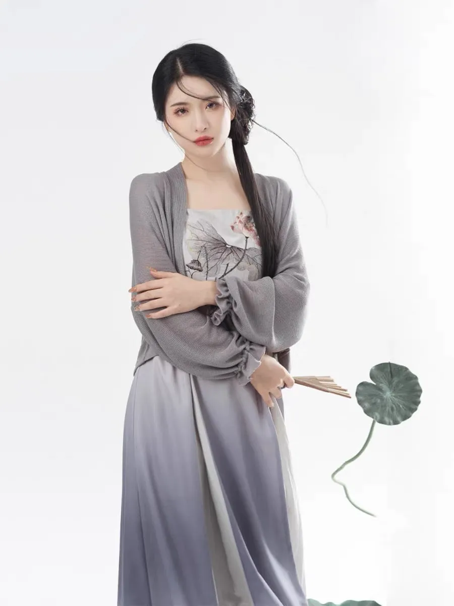 Ash Modern Hanfu Tang Style Chinese Dress