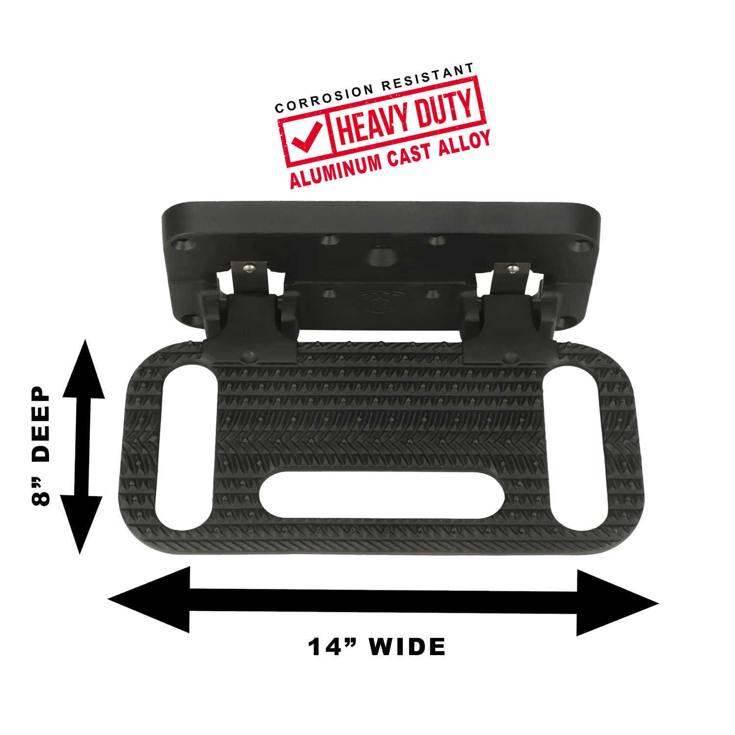 Carr HD Mega Step Flat Mount No Light Black Powder