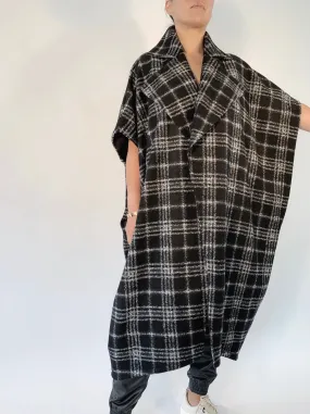 Draped Trench in Monochrome