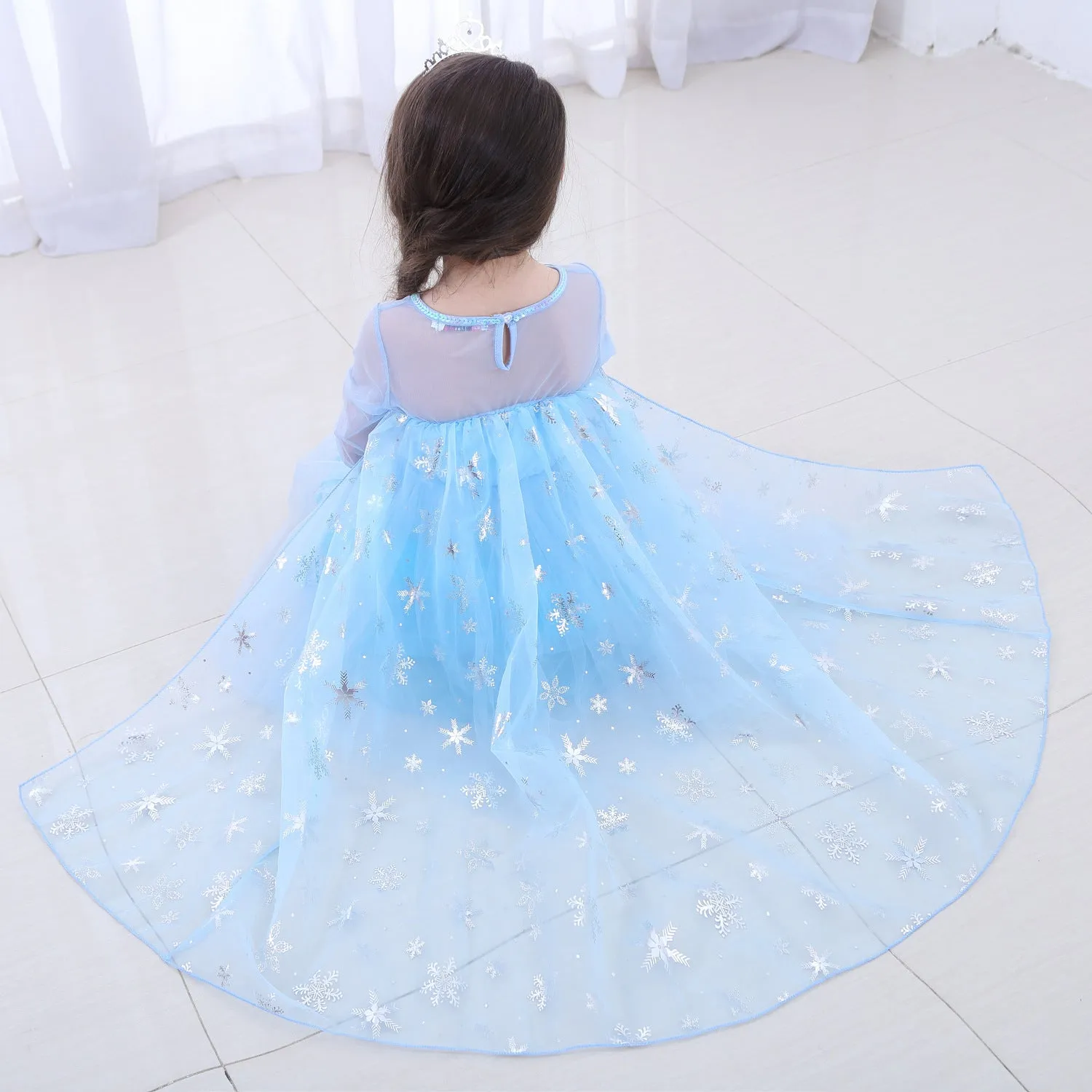 Fancydresswale Frozen Elsa Girl Princess Dress Cosplay costume