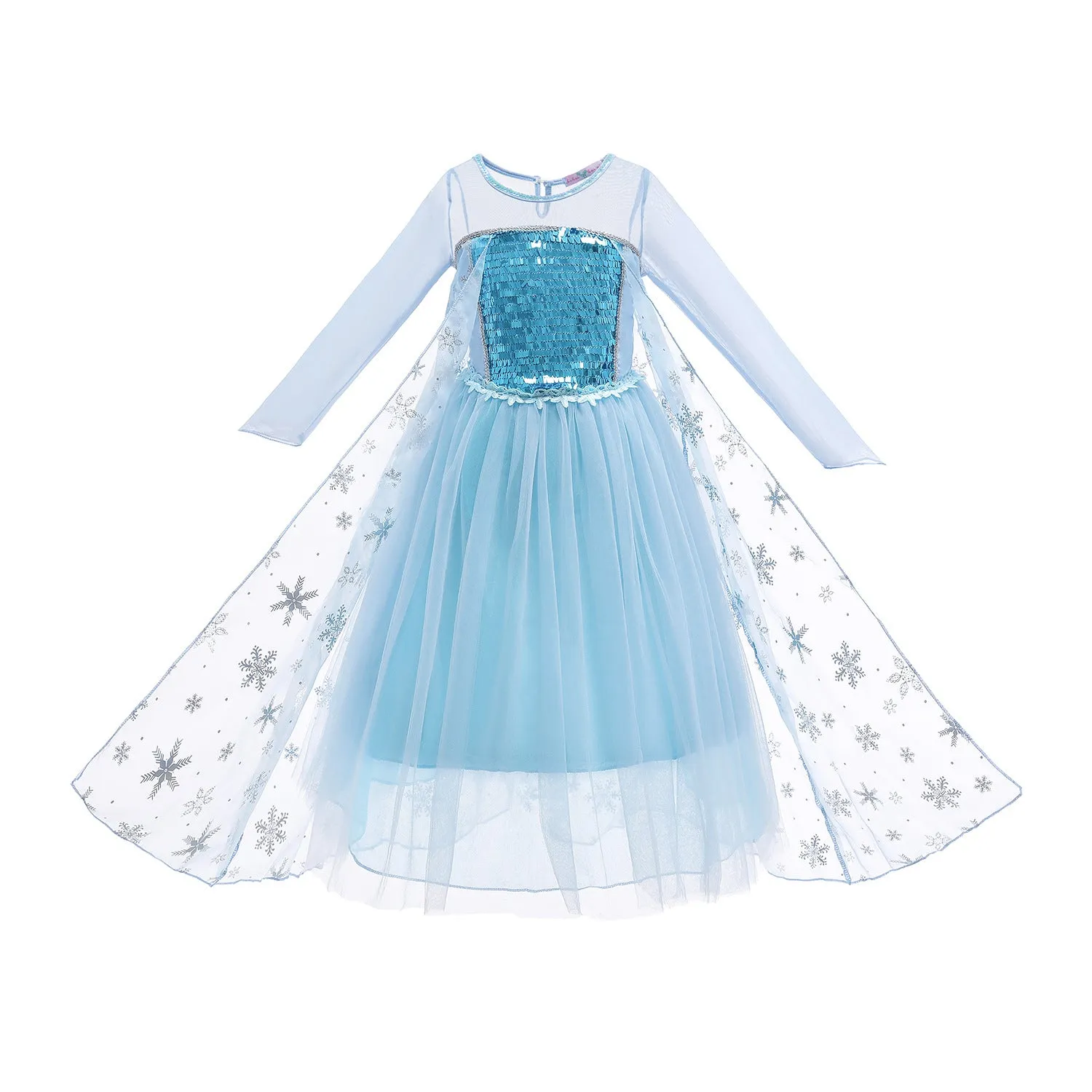 Fancydresswale Frozen Elsa Girl Princess Dress Cosplay costume