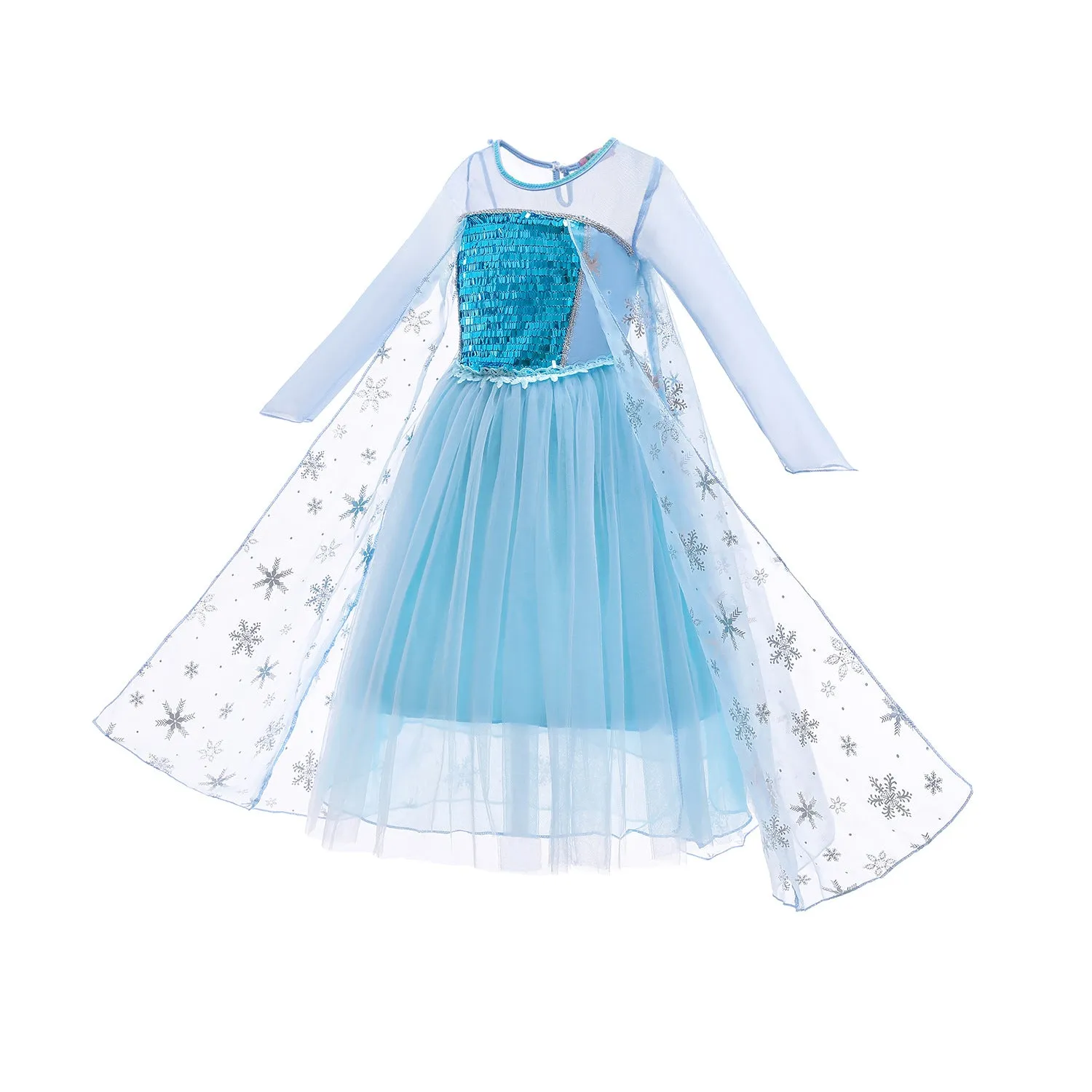 Fancydresswale Frozen Elsa Girl Princess Dress Cosplay costume