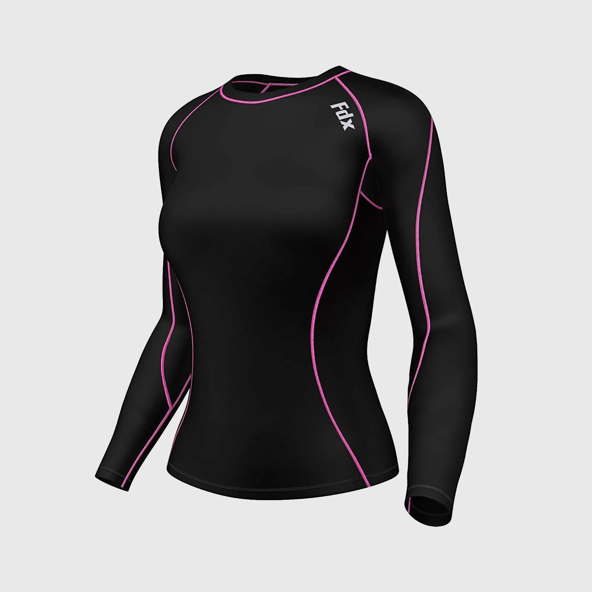 Fdx Women's & Girl's Set Monarch Pink Compression Top & Leggings