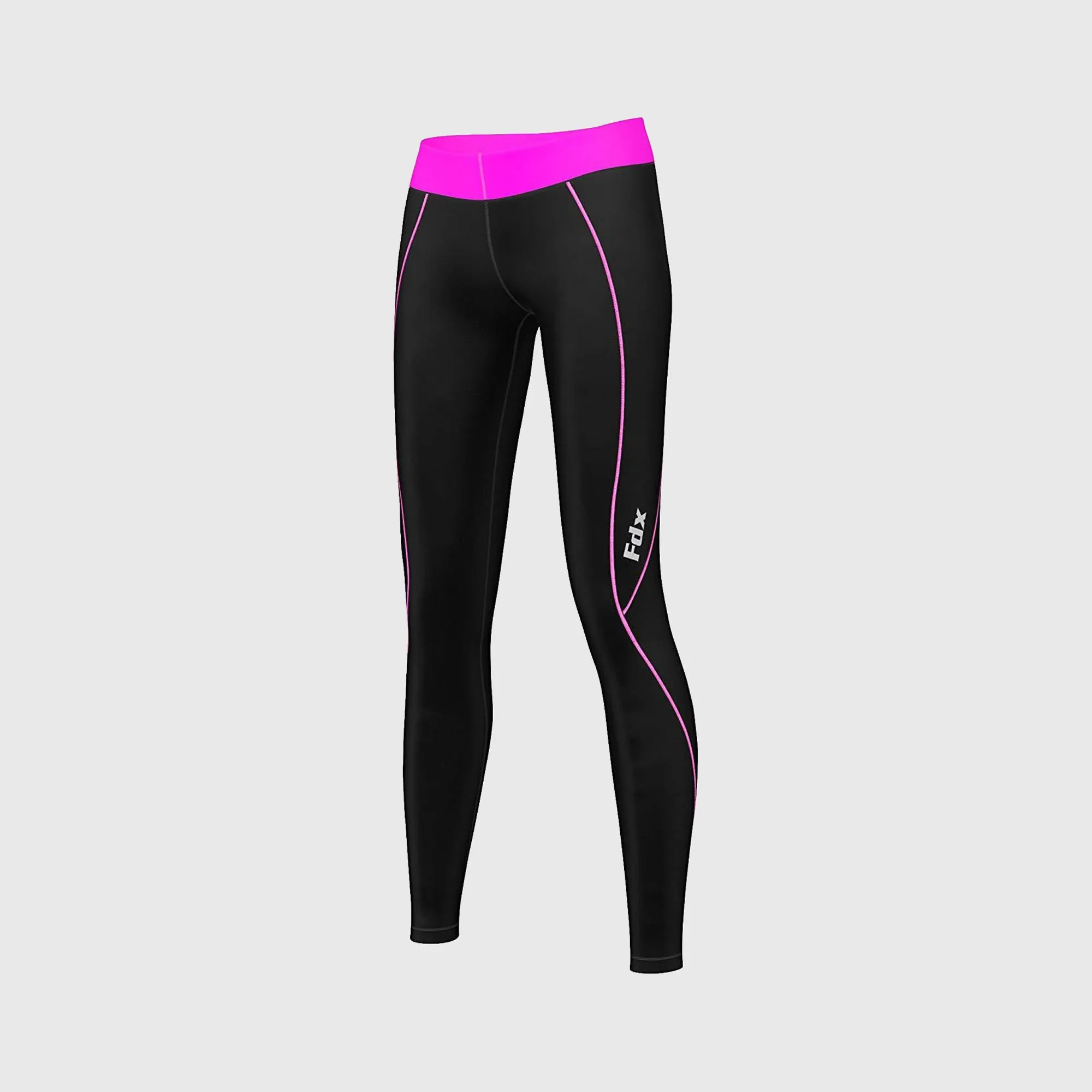 Fdx Women's & Girl's Set Monarch Pink Compression Top & Leggings