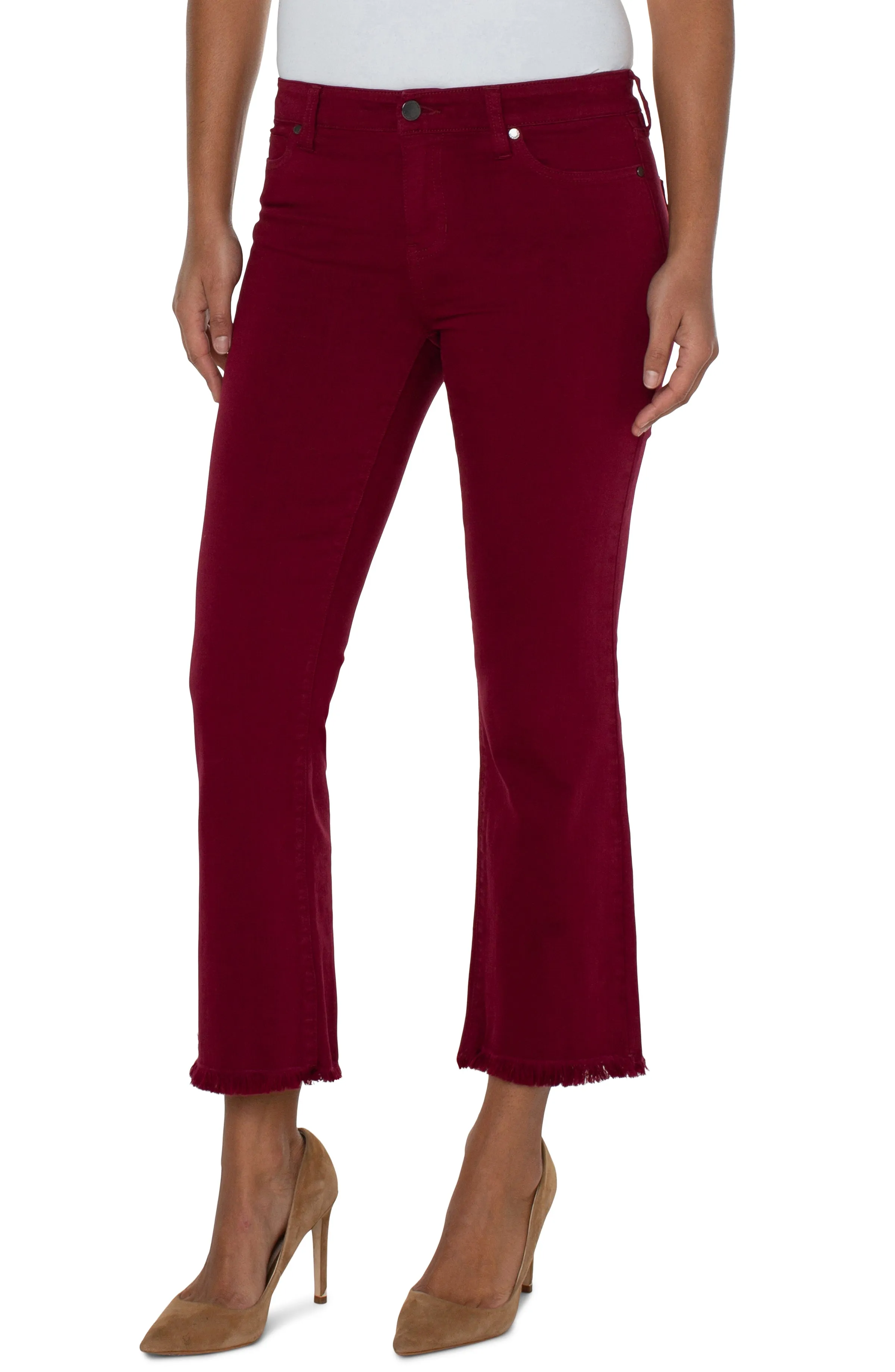 Hannah Crop Flare W/Fray Hem 27"