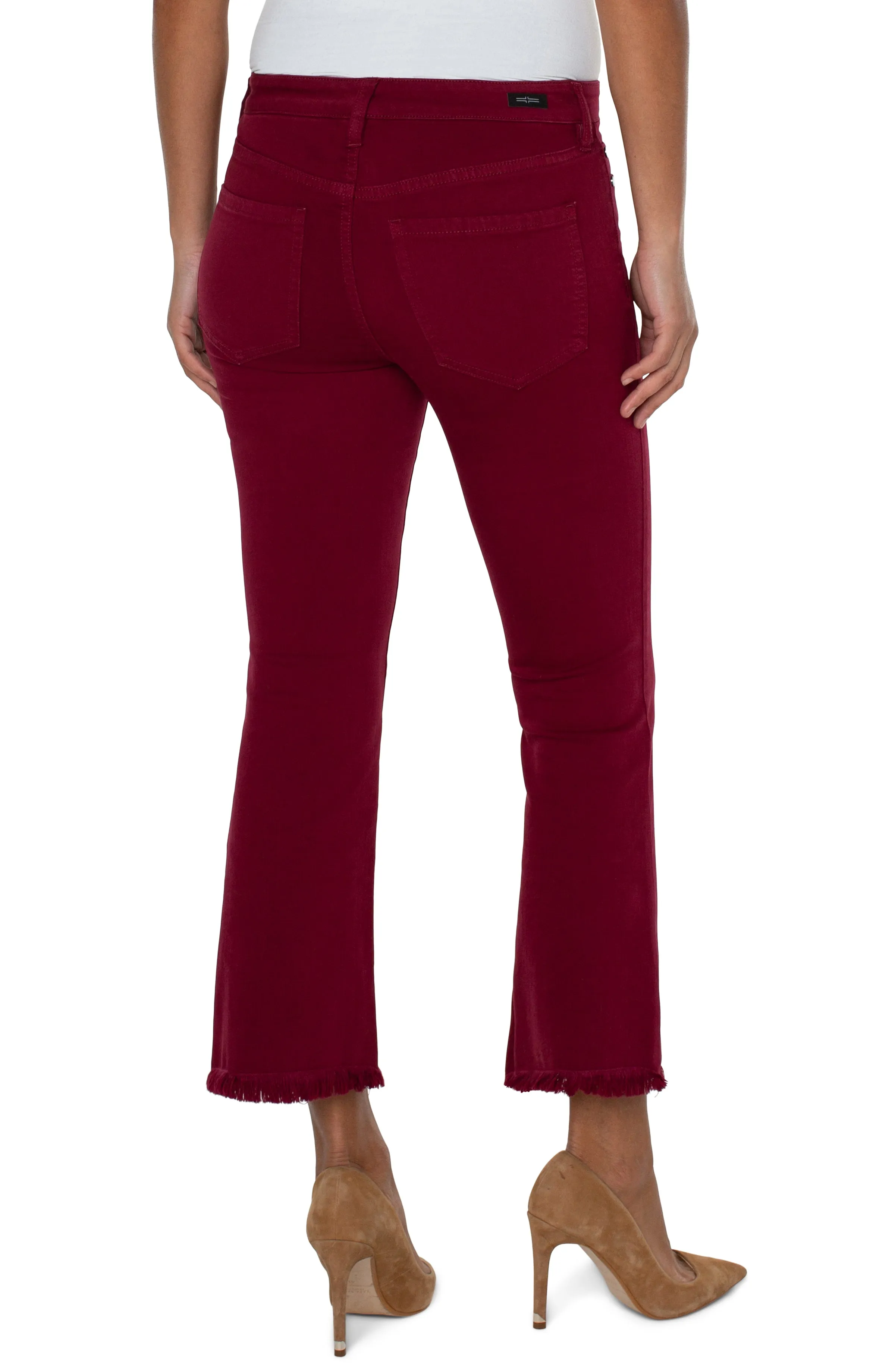 Hannah Crop Flare W/Fray Hem 27"