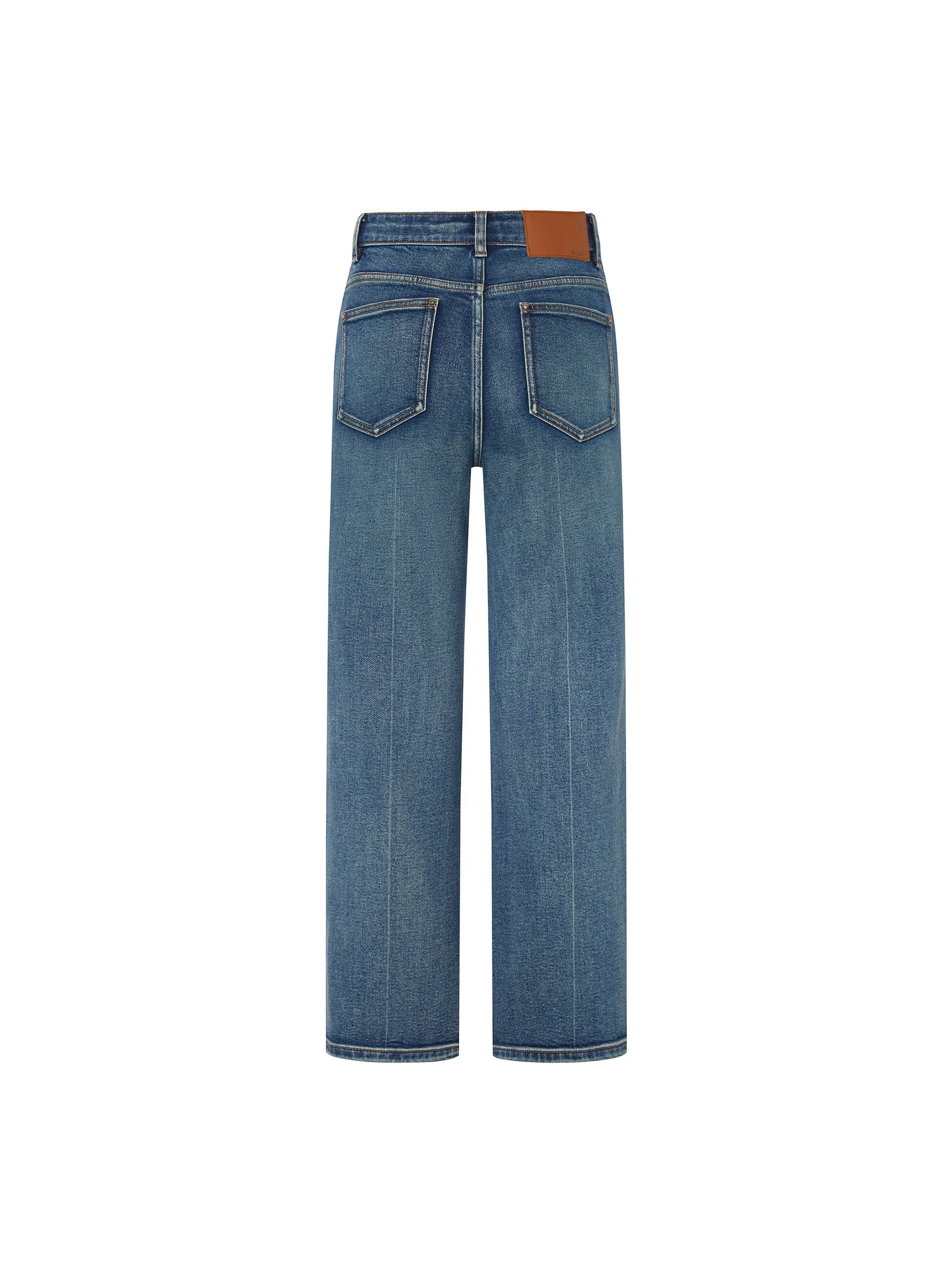 High Rise Straight Jeans