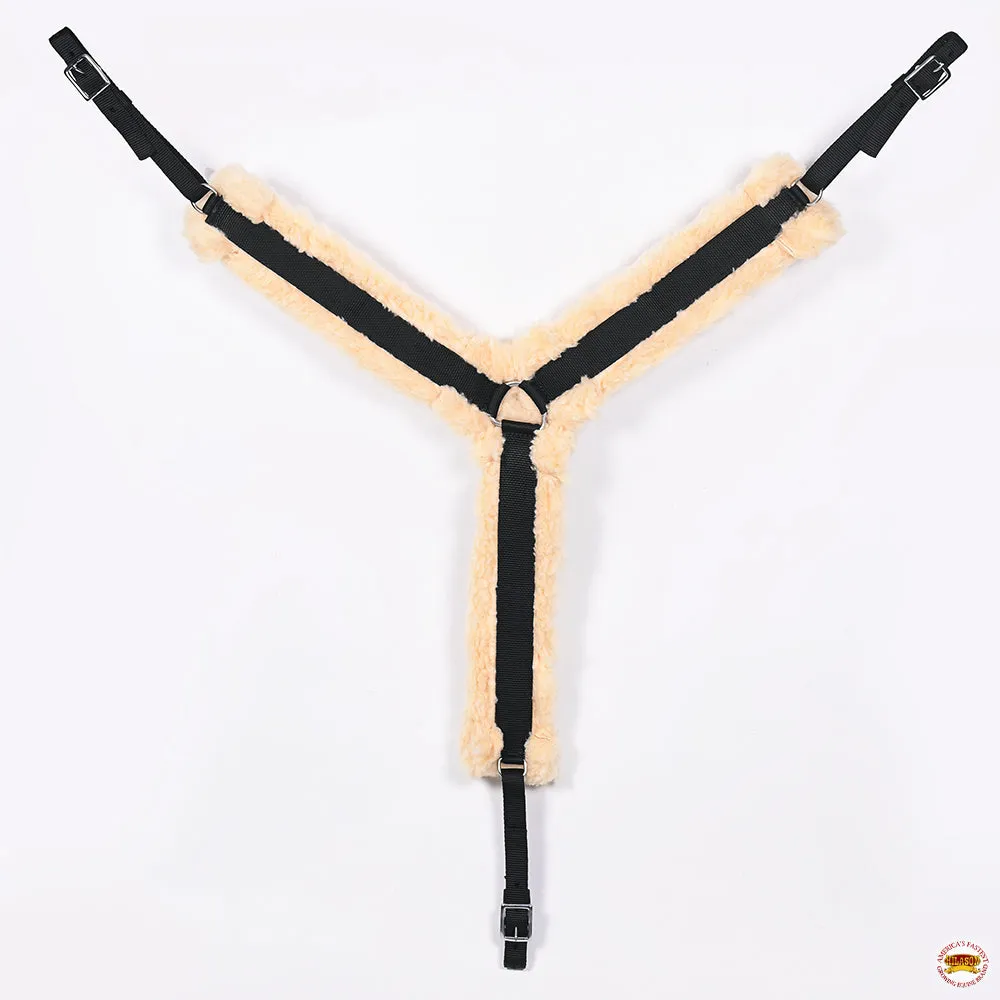 Hilason Western Horse Suede Leather Bareback Pad, Breast Collar & Girth