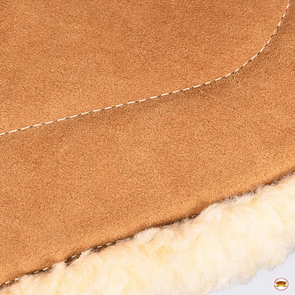 Hilason Western Horse Suede Leather Bareback Pad, Breast Collar & Girth