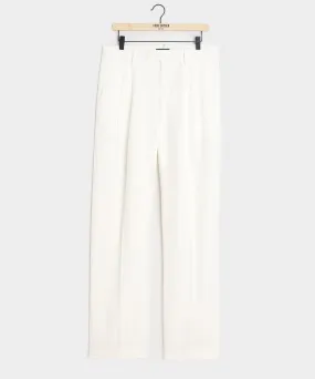 Irish Linen Wythe Trouser in White