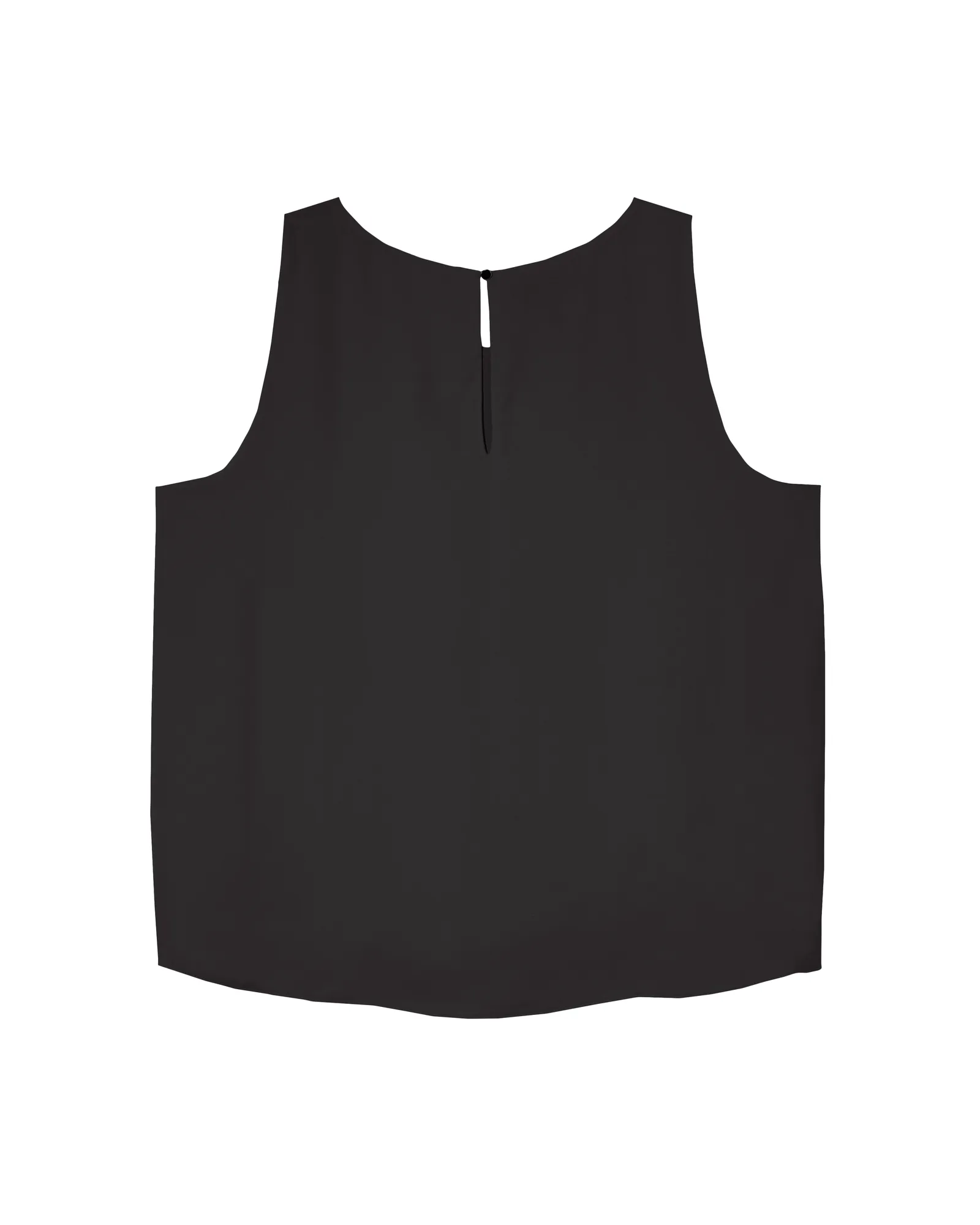 Jamie Double Layer Sleeveless Blouse | Black