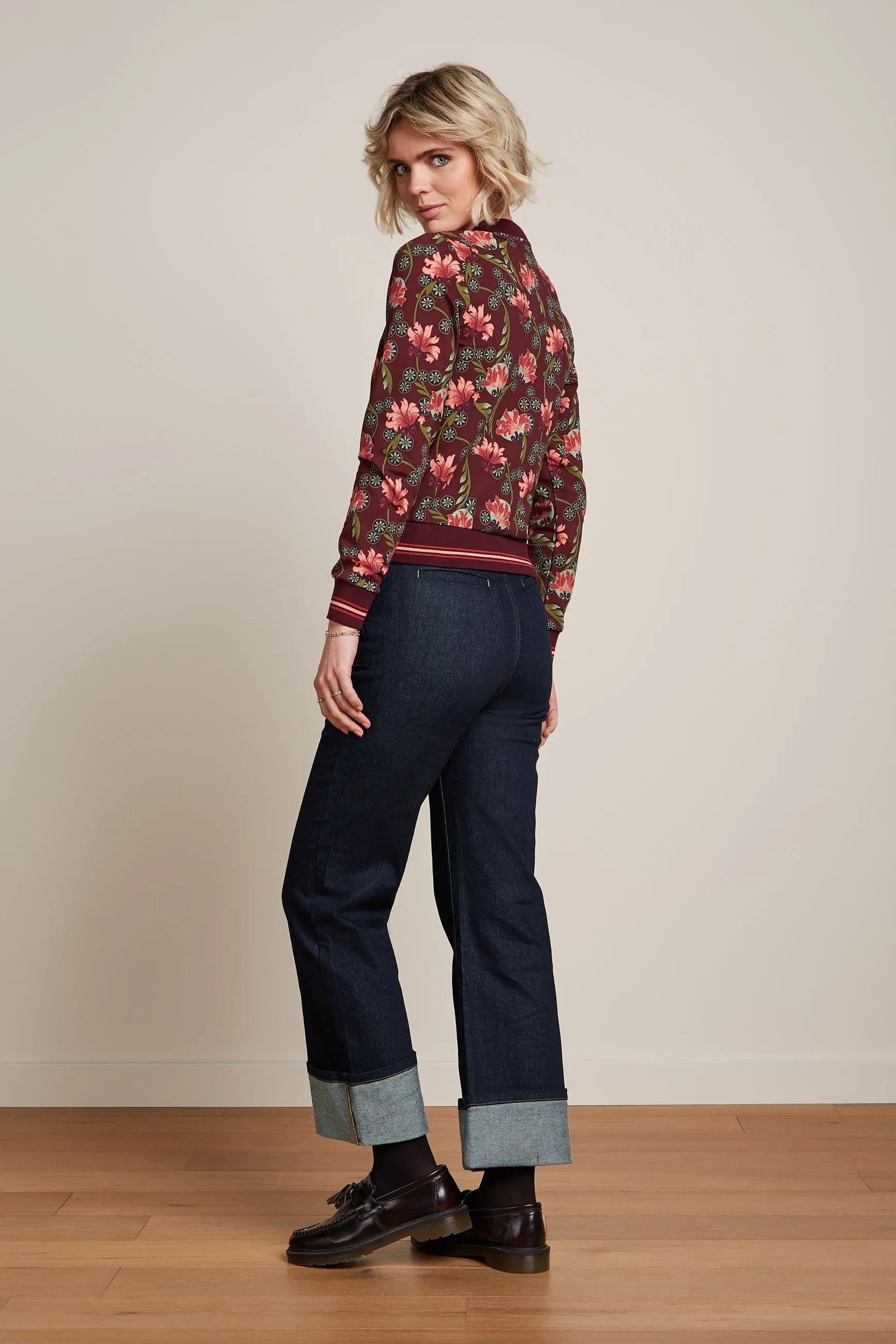 King Louie bessie jacket shanty cabernet red