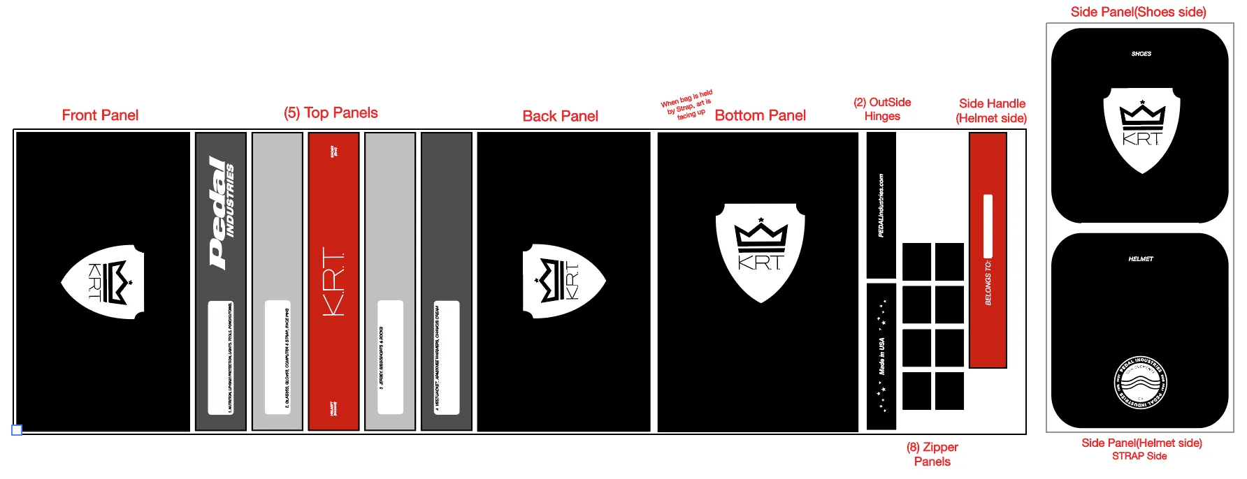 Kings Rule Together KRT BLACK RACEDAY BAG™