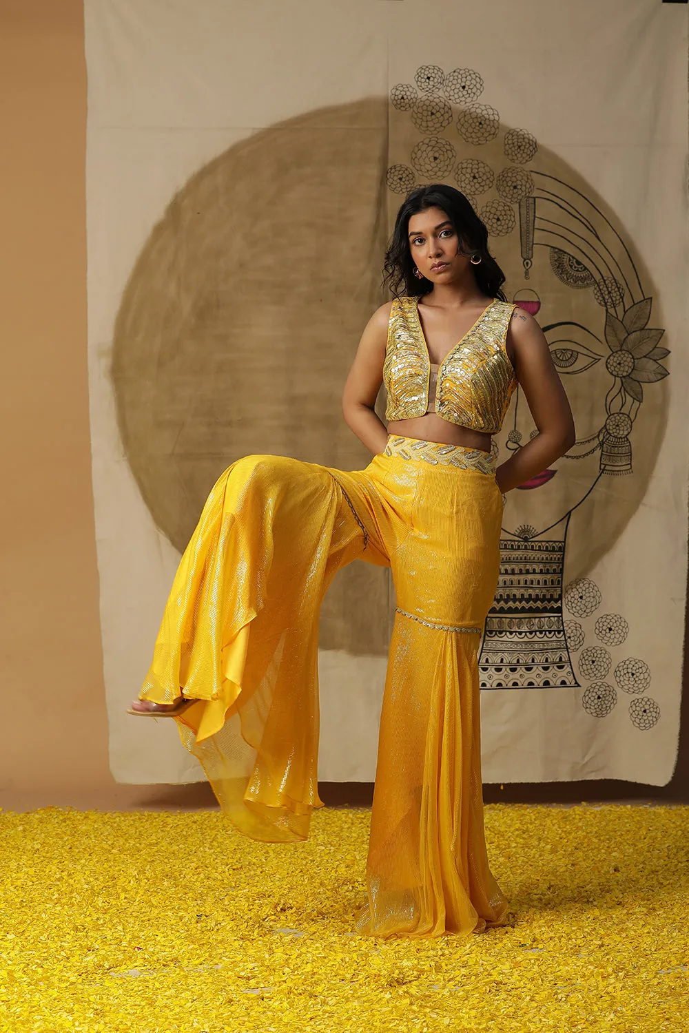 Lemon Yellow Cape Set