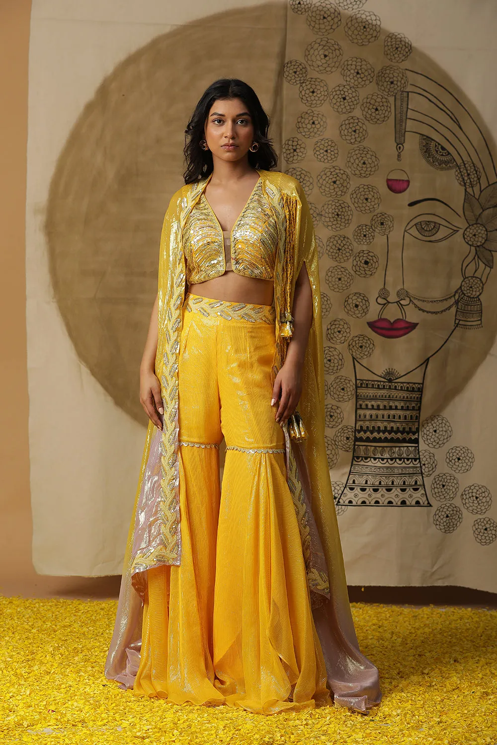 Lemon Yellow Cape Set