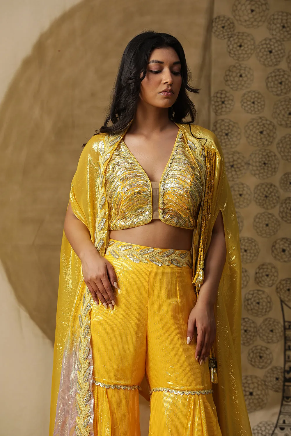 Lemon Yellow Cape Set