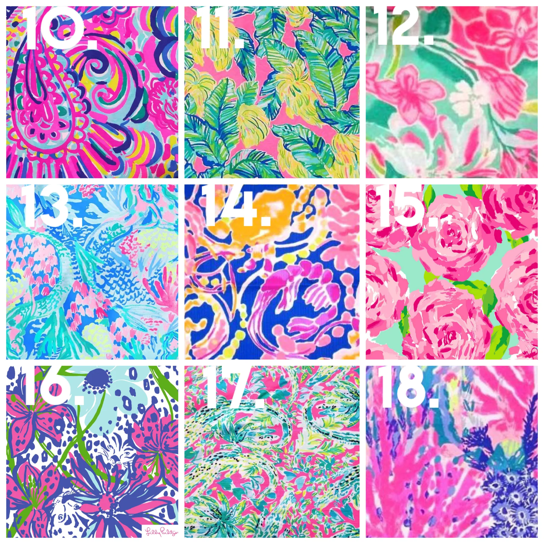 Lilly Pulitzer Fabric Raggy Monogrammed Comfort Colors Tank Top