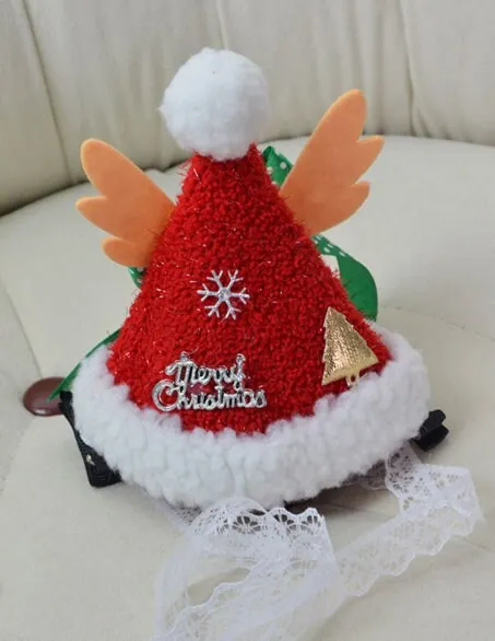 Luxury Italian Woolen Pet Dog Christmas Cape Jacket with faux fur collar and christmas ribbon decoration | Christmas dog clothes Costume