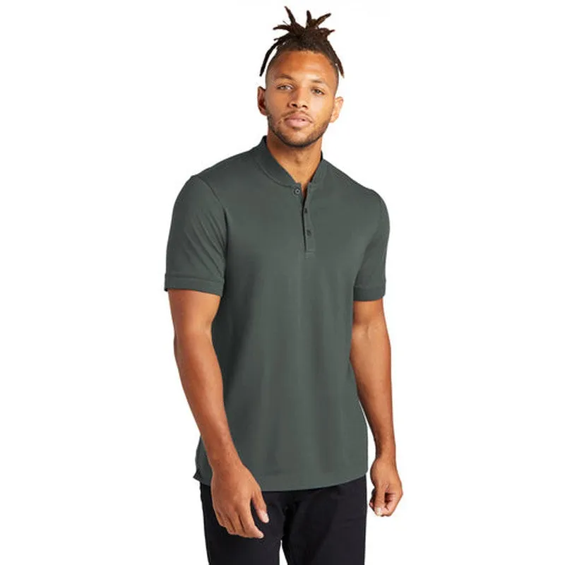 NEW - Mercer Mettle® Stretch Pique Henley - Anchor Grey