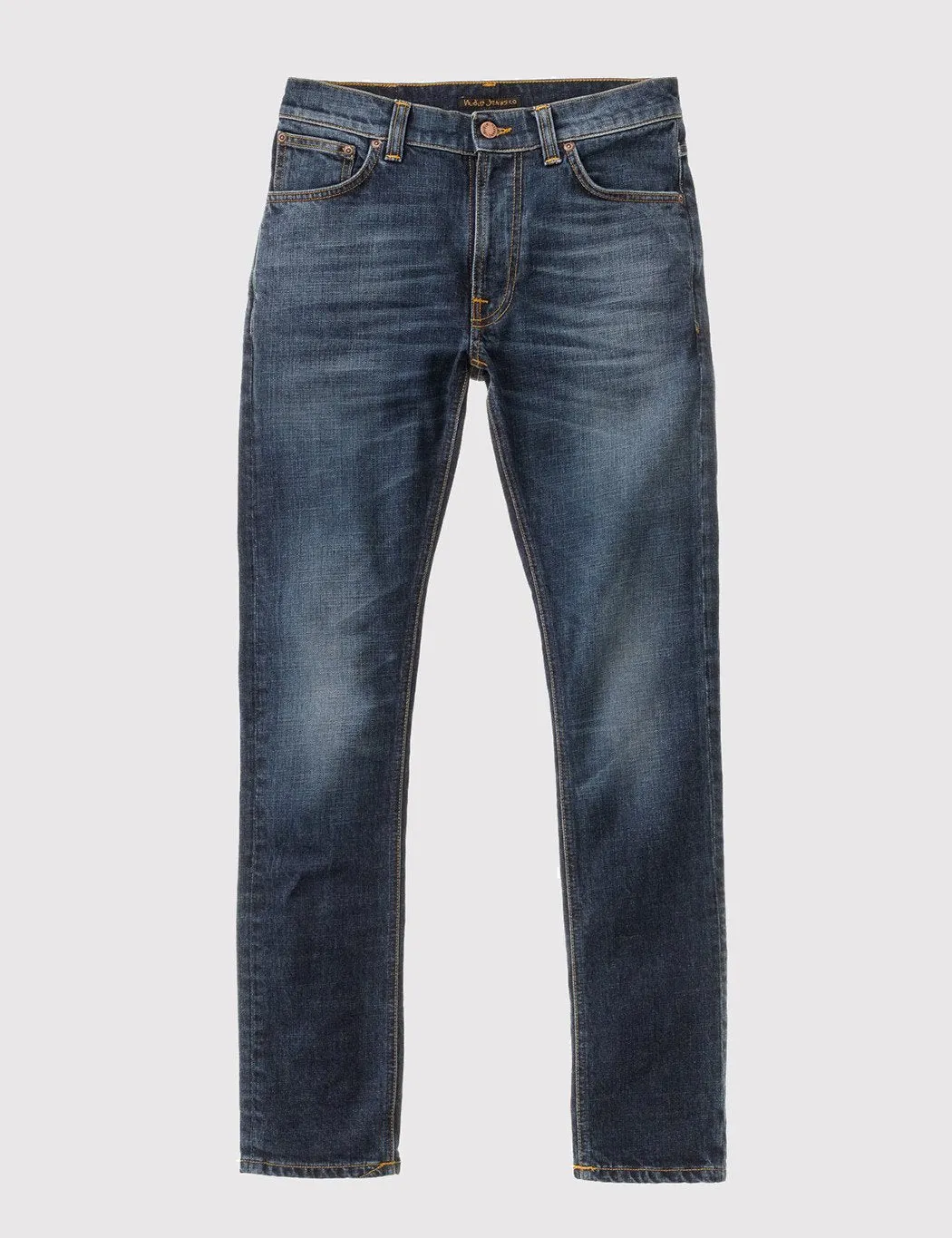 Nudie Lean Dean Jeans (Slim Tapered) - Dark Worn Navy