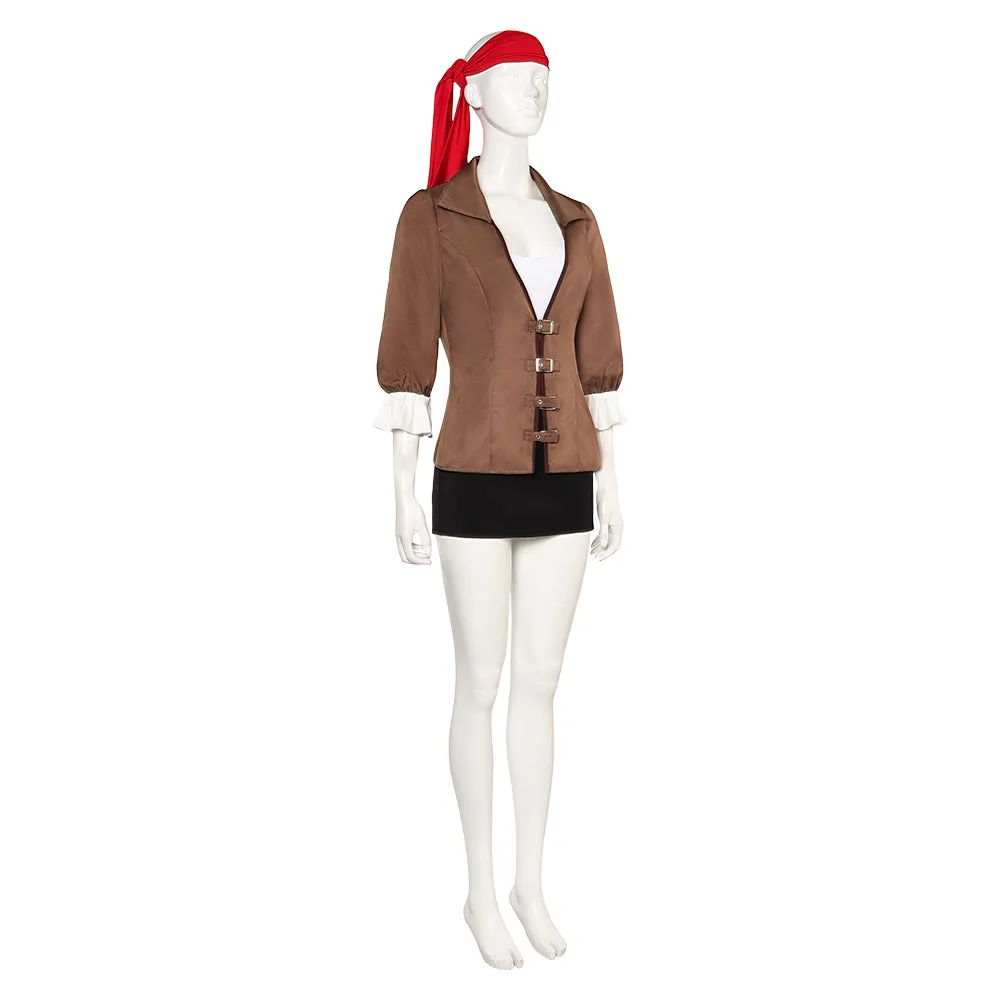 One Piece Nami Women Brown Medieval Sexy Suit Party Carnival Halloween Cosplay Costume