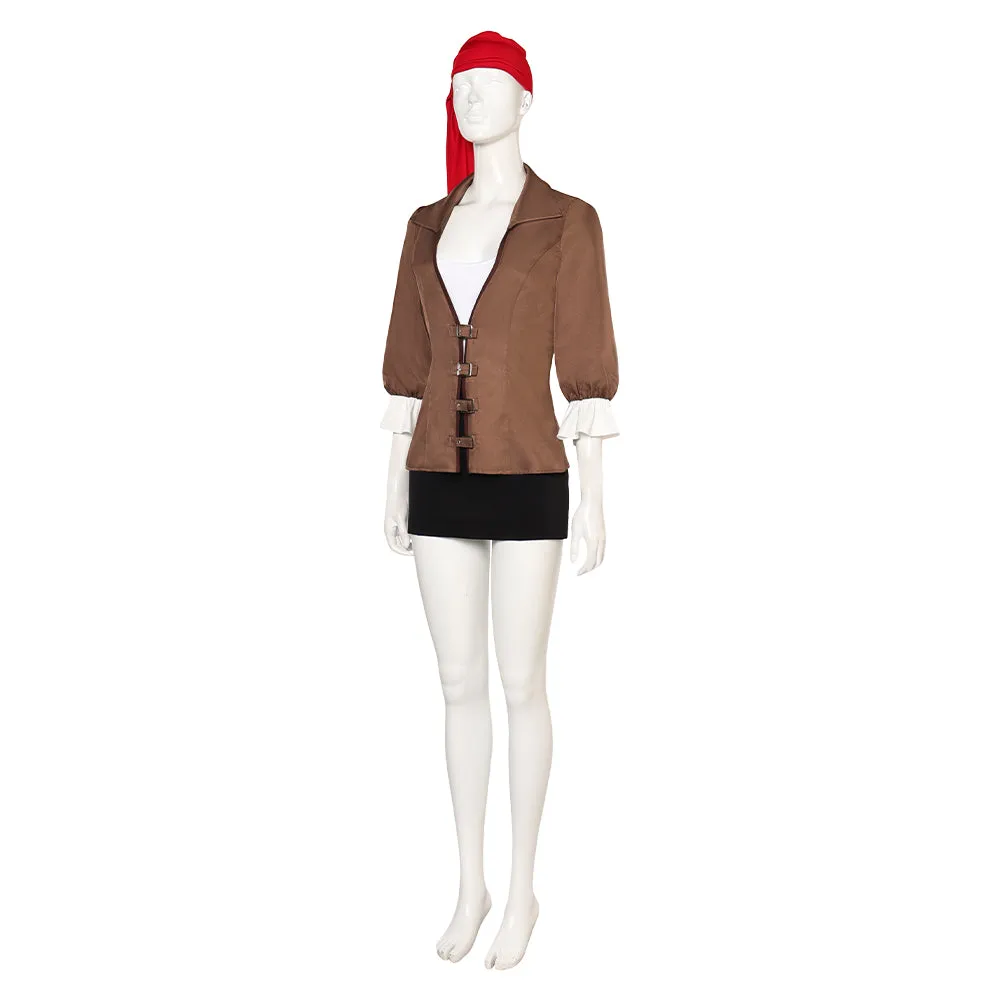 One Piece Nami Women Brown Medieval Sexy Suit Party Carnival Halloween Cosplay Costume