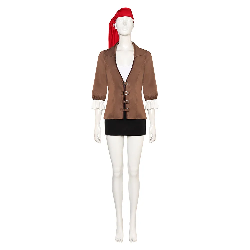 One Piece Nami Women Brown Medieval Sexy Suit Party Carnival Halloween Cosplay Costume