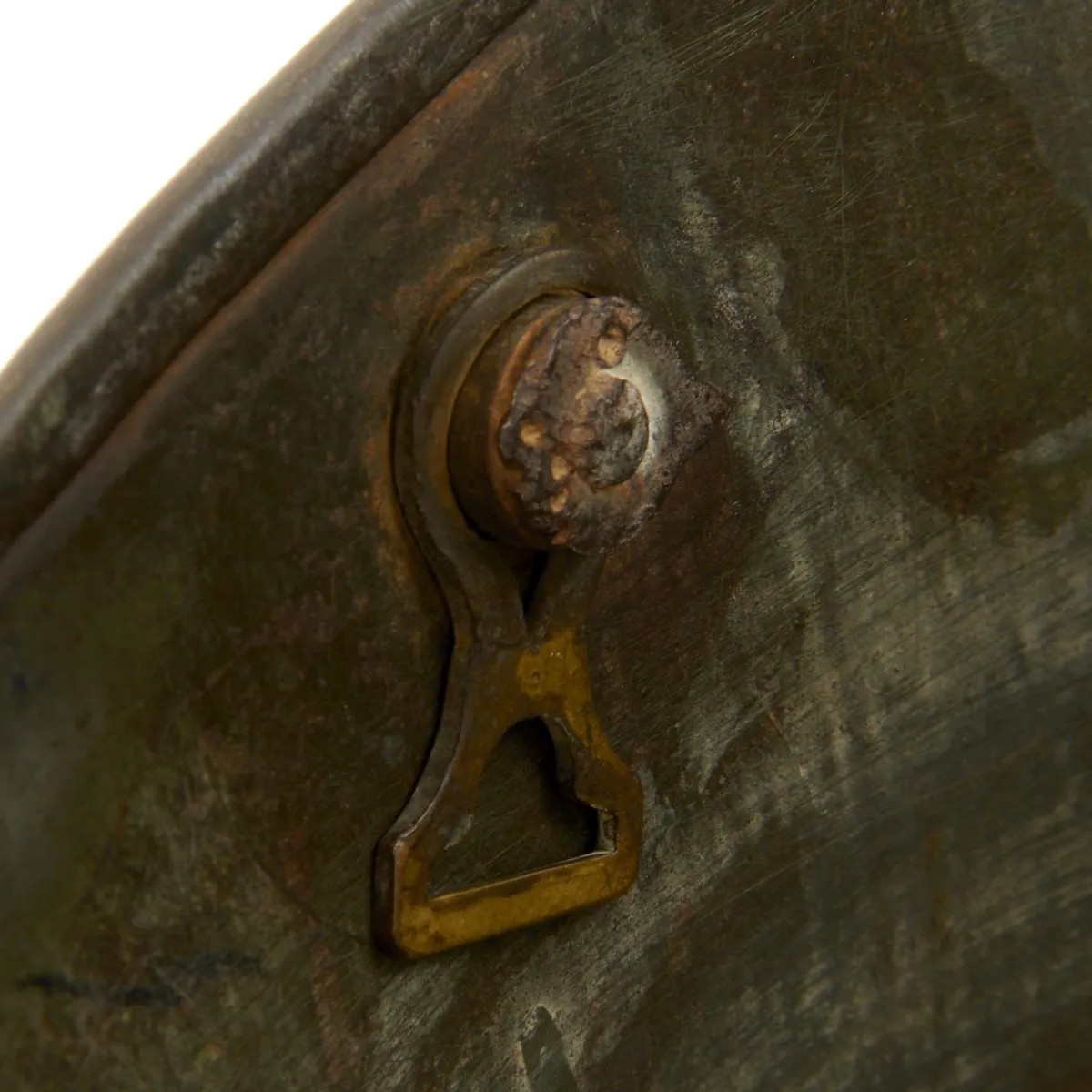 Original German WWI M16 Helmet with Original Camouflage Paint