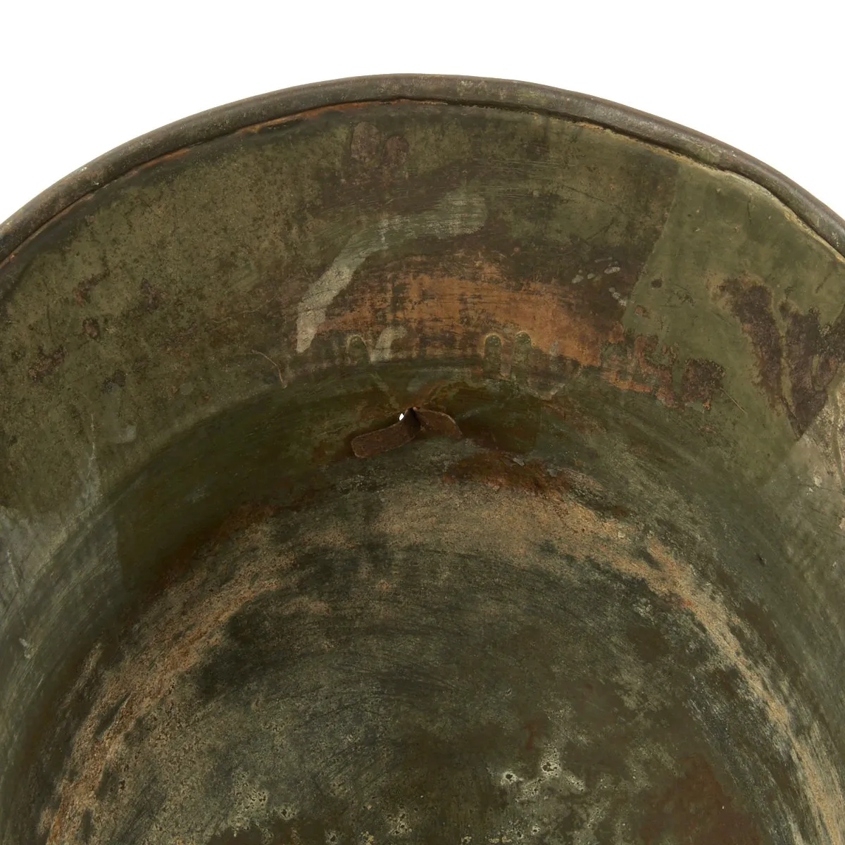 Original German WWI M16 Helmet with Original Camouflage Paint