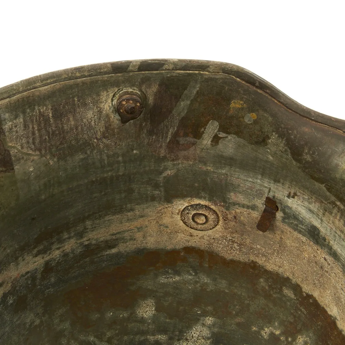 Original German WWI M16 Helmet with Original Camouflage Paint