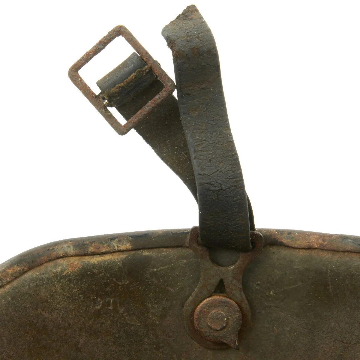 Original German WWI M16 Stahlhelm Helmet with Original Camouflage Paint and Liner