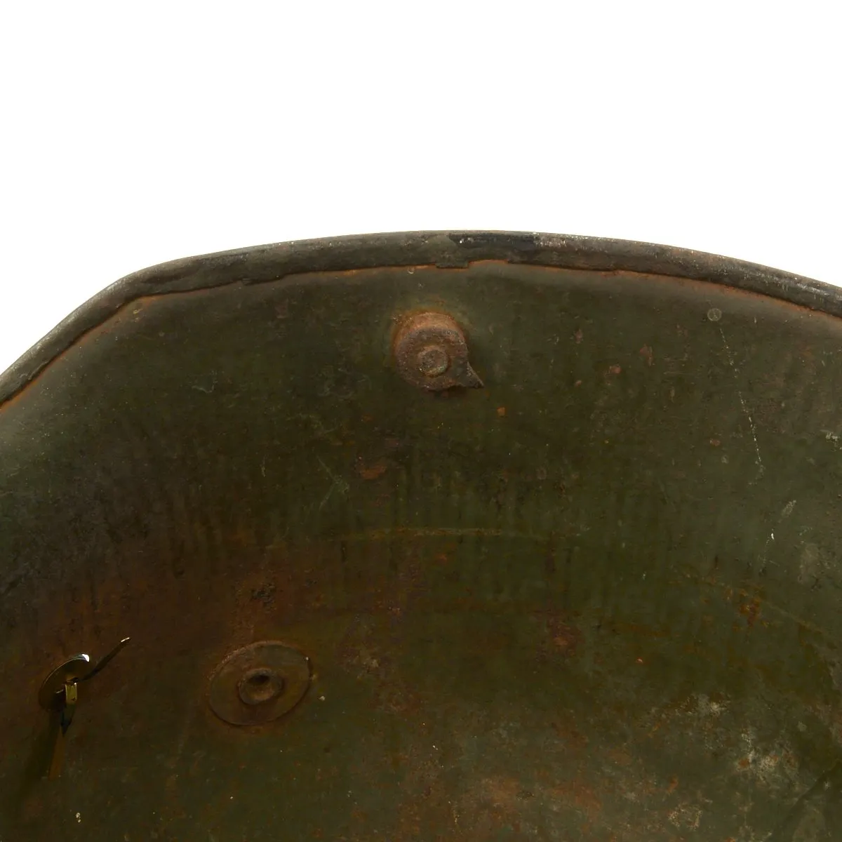 Original German WWI M16 Stahlhelm Helmet with Original Camouflage Paint