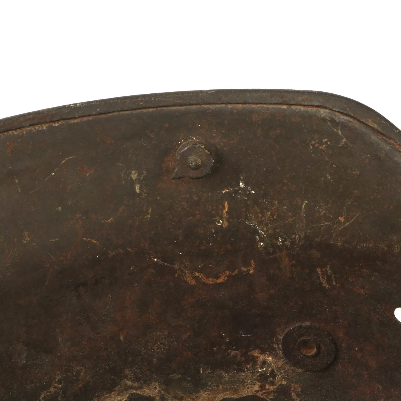 Original Imperial German WWI M16 Stahlhelm Helmet Shell with Museum Label - marked T.J.68