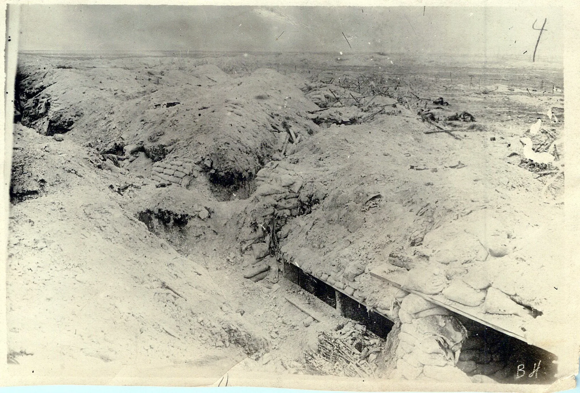 Original U.S. WWI Western Front Trench Warfare Photograph Collection (66 total) with Indexed List