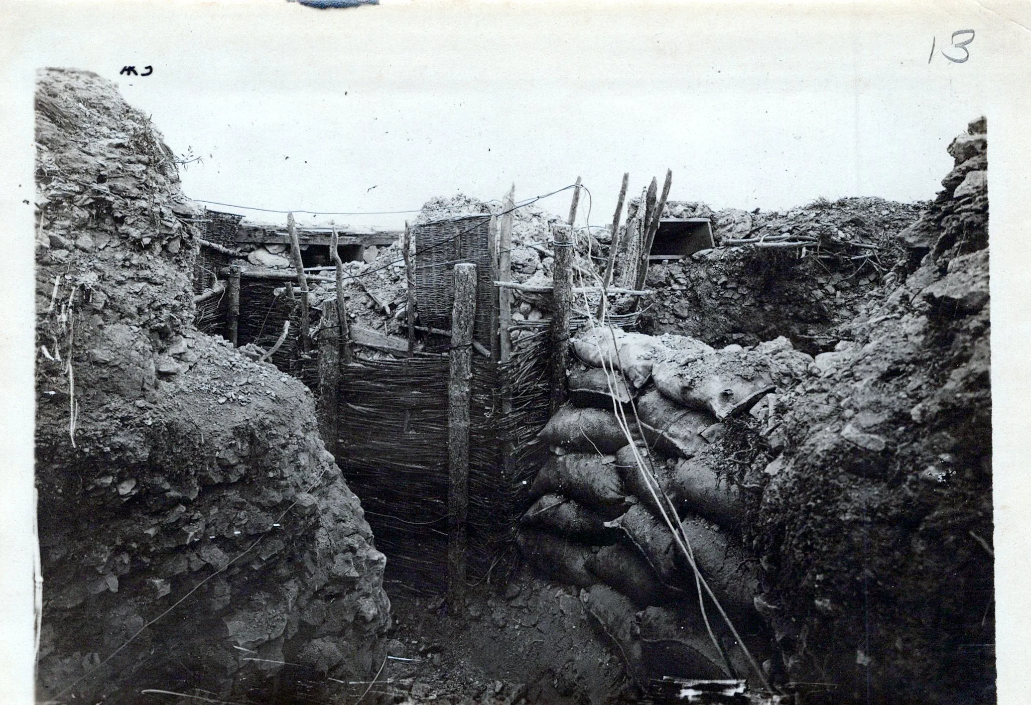 Original U.S. WWI Western Front Trench Warfare Photograph Collection (66 total) with Indexed List