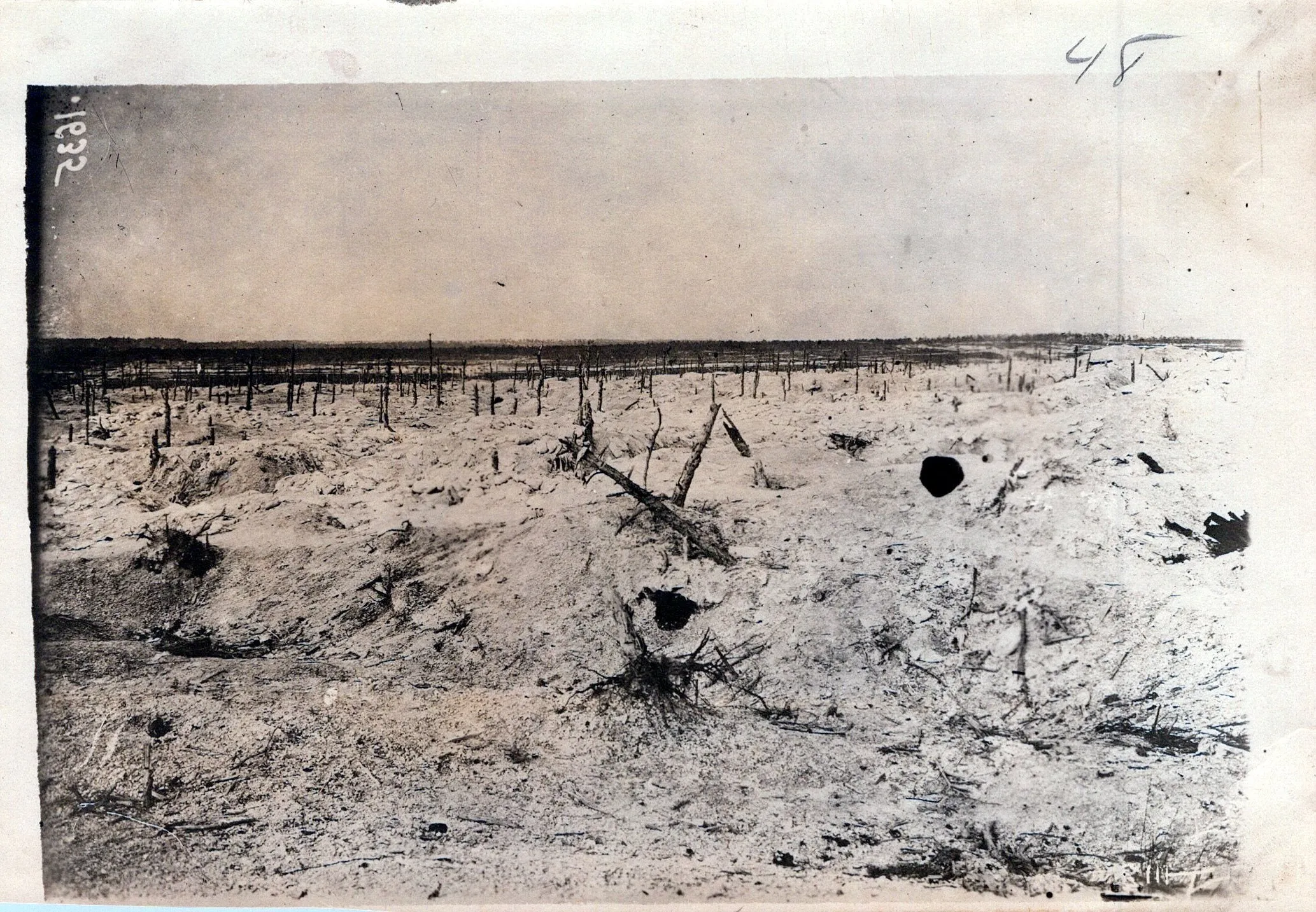Original U.S. WWI Western Front Trench Warfare Photograph Collection (66 total) with Indexed List