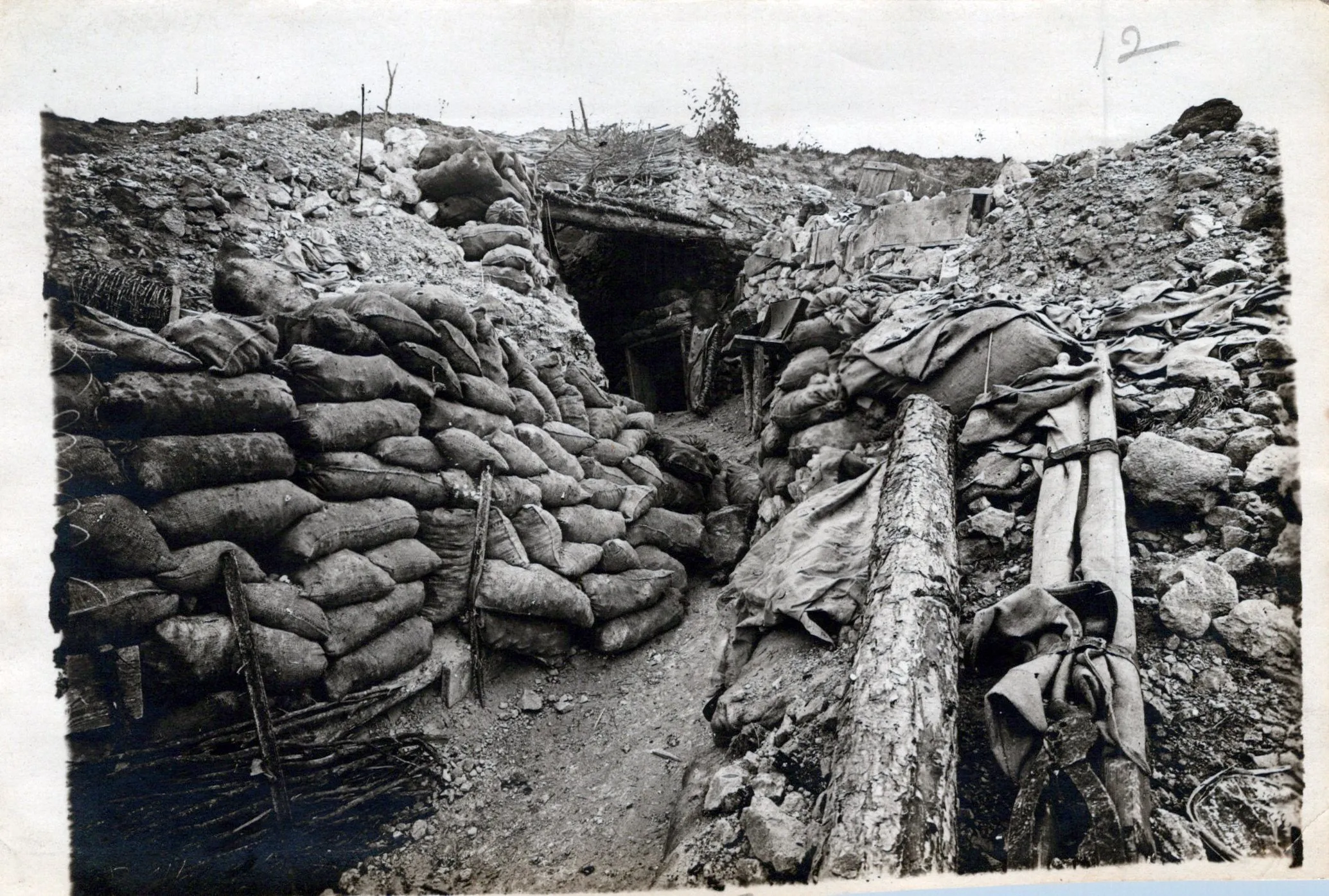 Original U.S. WWI Western Front Trench Warfare Photograph Collection (66 total) with Indexed List