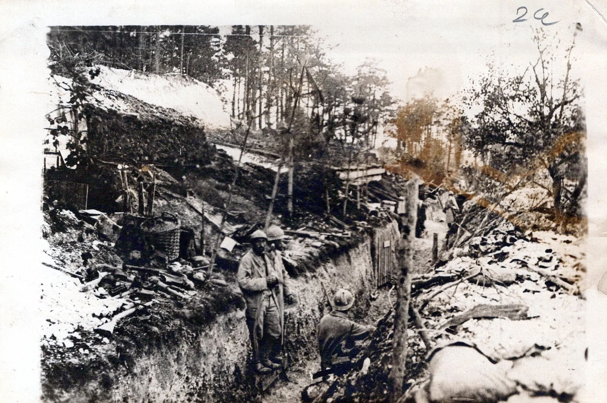 Original U.S. WWI Western Front Trench Warfare Photograph Collection (66 total) with Indexed List
