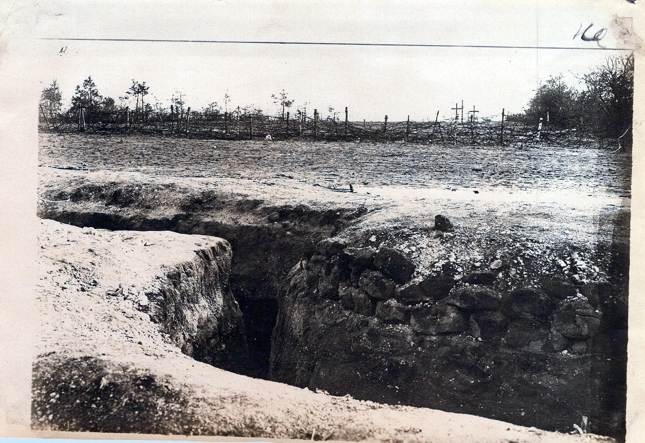 Original U.S. WWI Western Front Trench Warfare Photograph Collection (66 total) with Indexed List