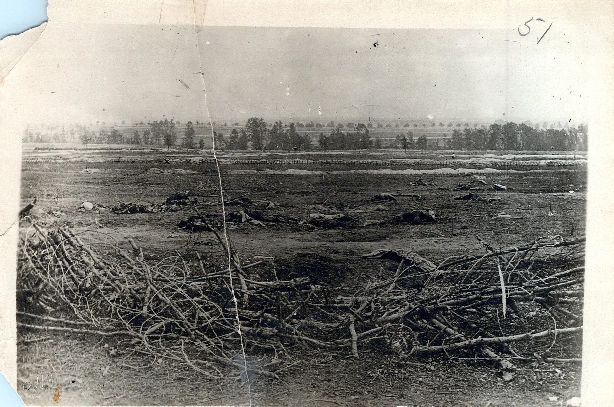Original U.S. WWI Western Front Trench Warfare Photograph Collection (66 total) with Indexed List