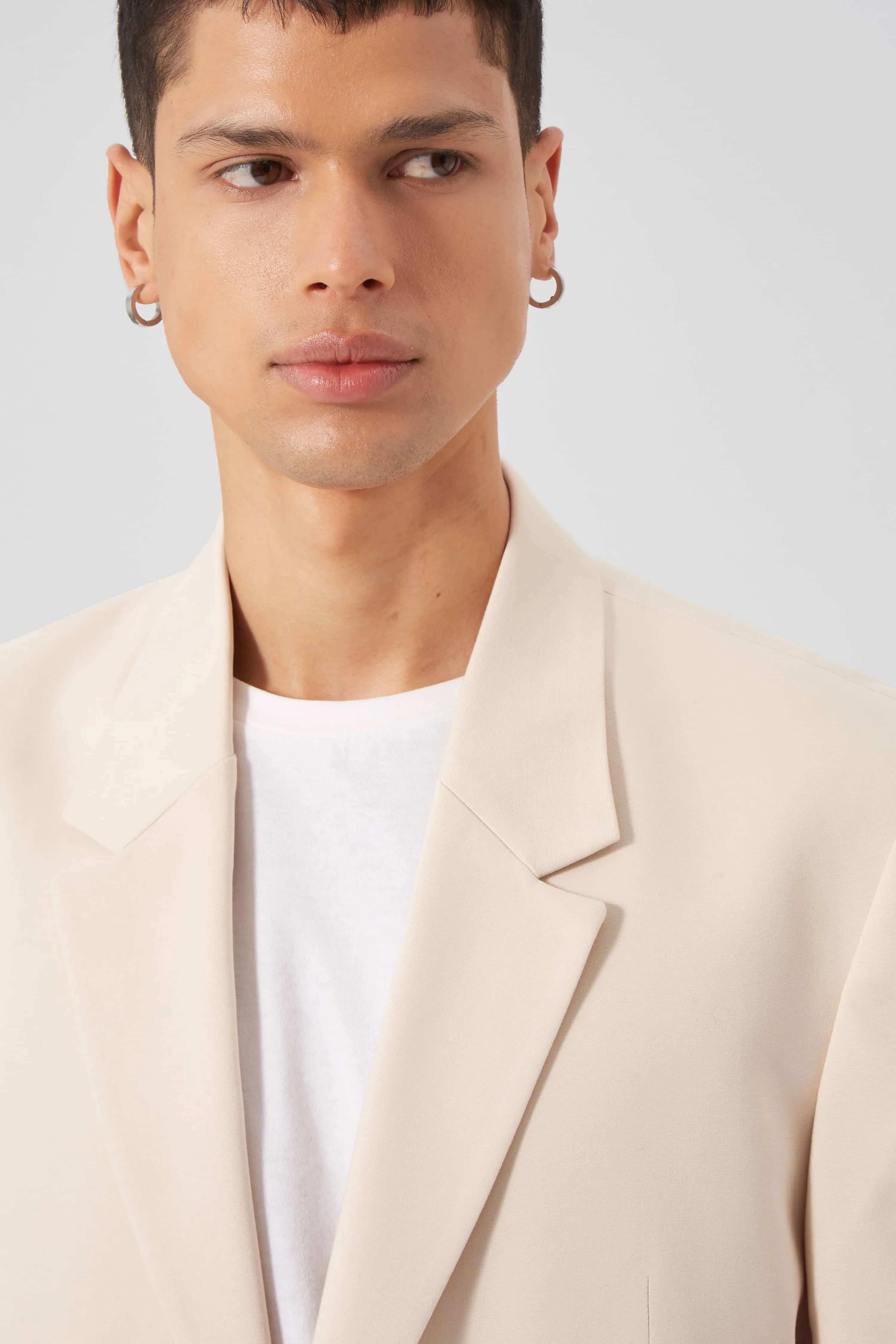Pierre Oversized Beige Cotton Jacket - ARCHIVE