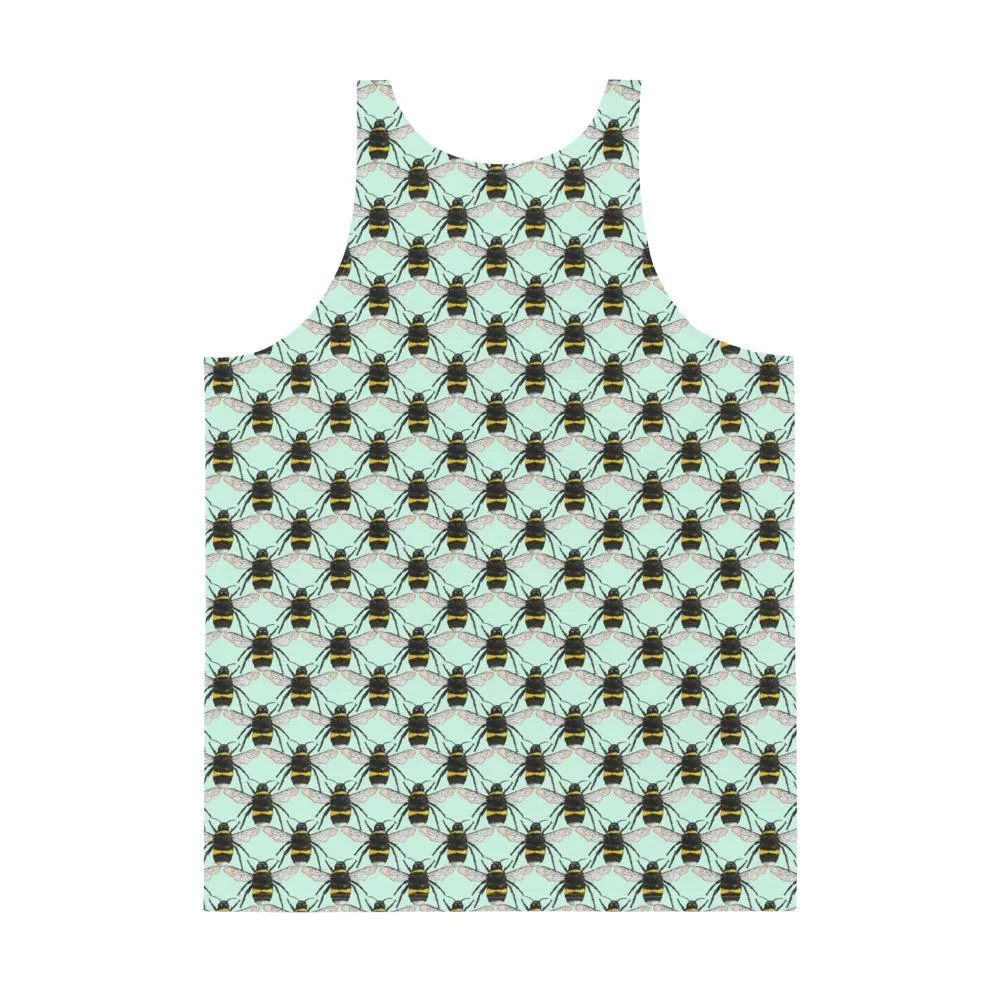 Polka Bees Unisex Tank Top by Robert Bowen