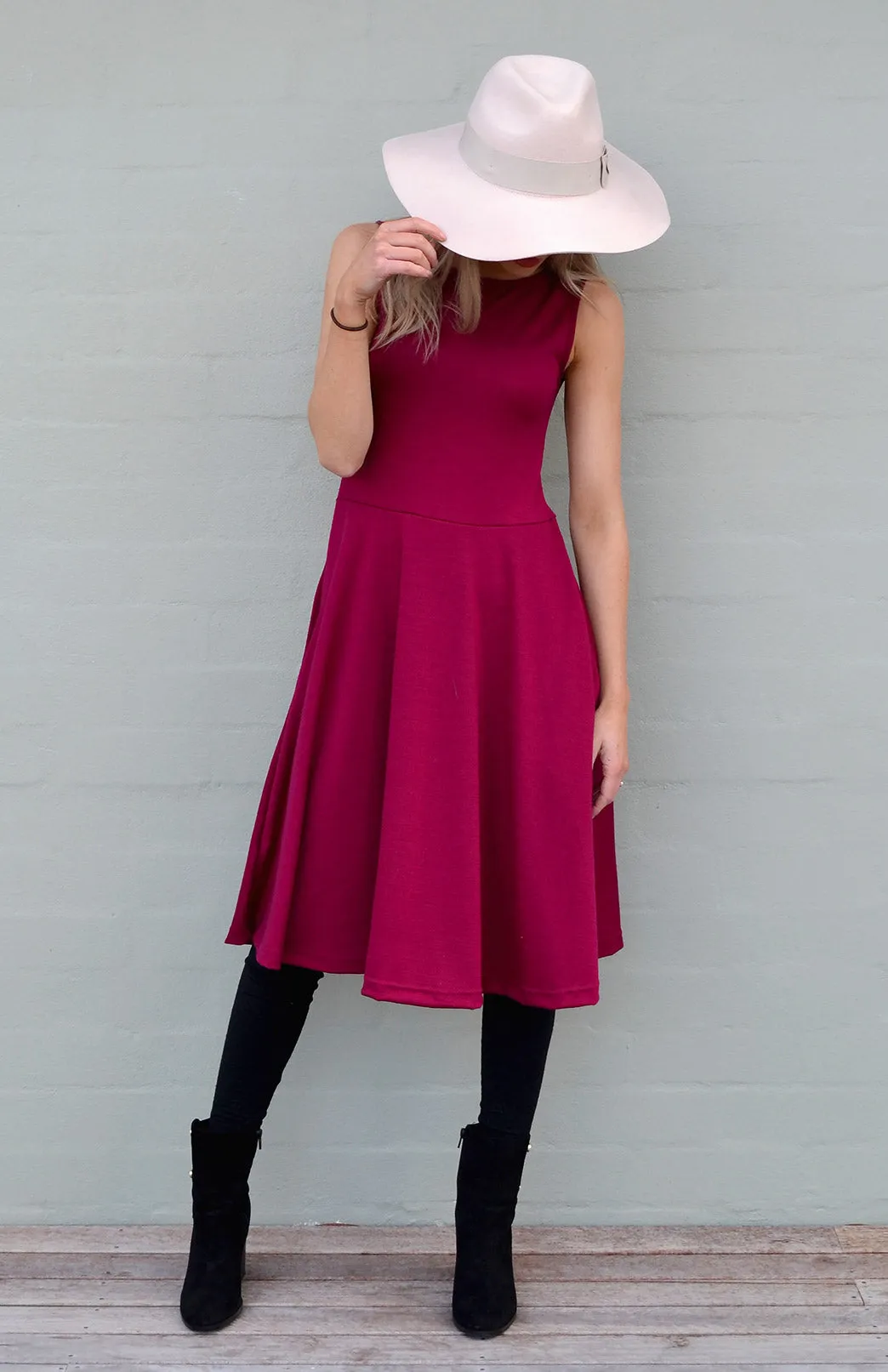 Pre Loved: MaryAnn Dress 100% merino (size 14)
