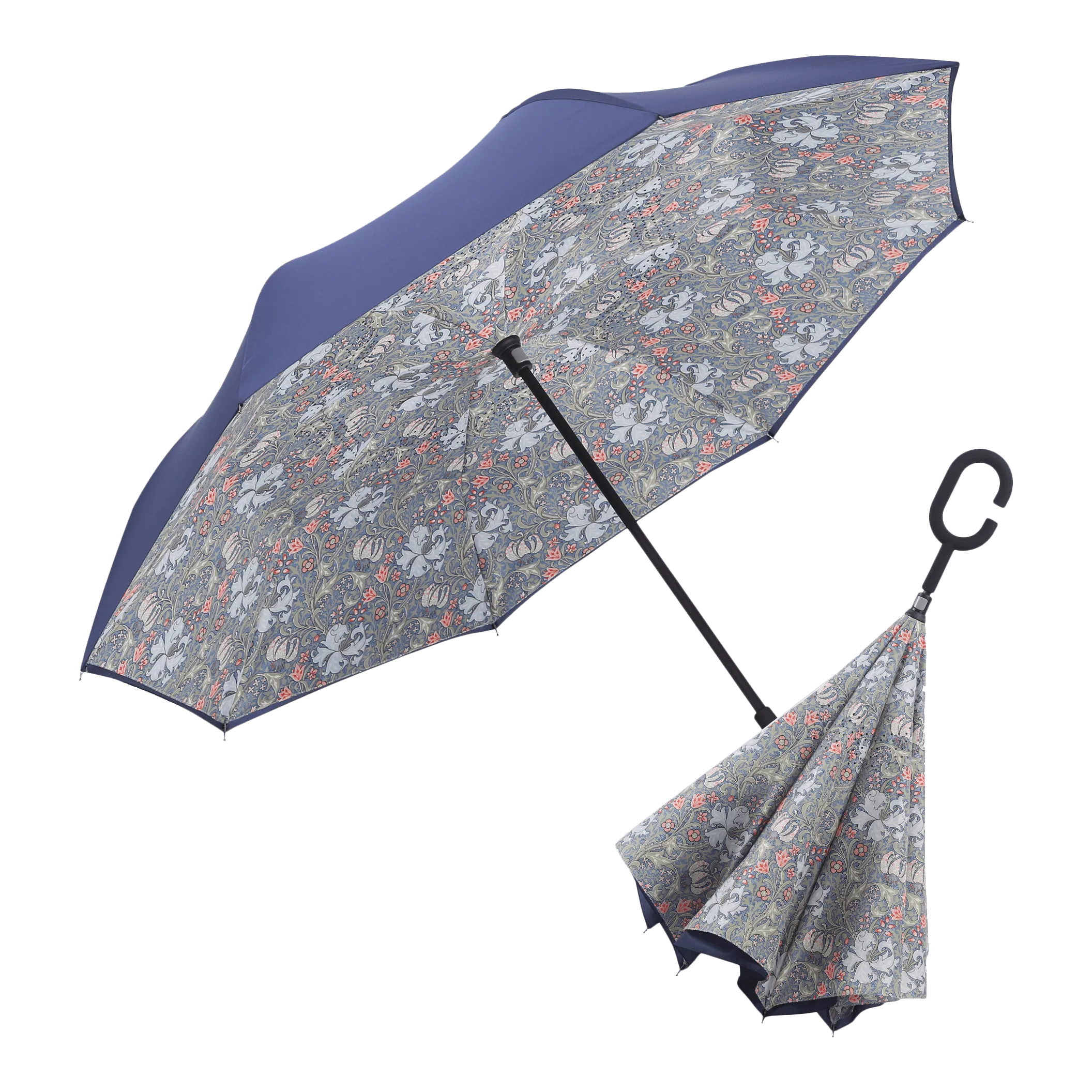 RainCaper William Morris Golden Lily Reverse Umbrella