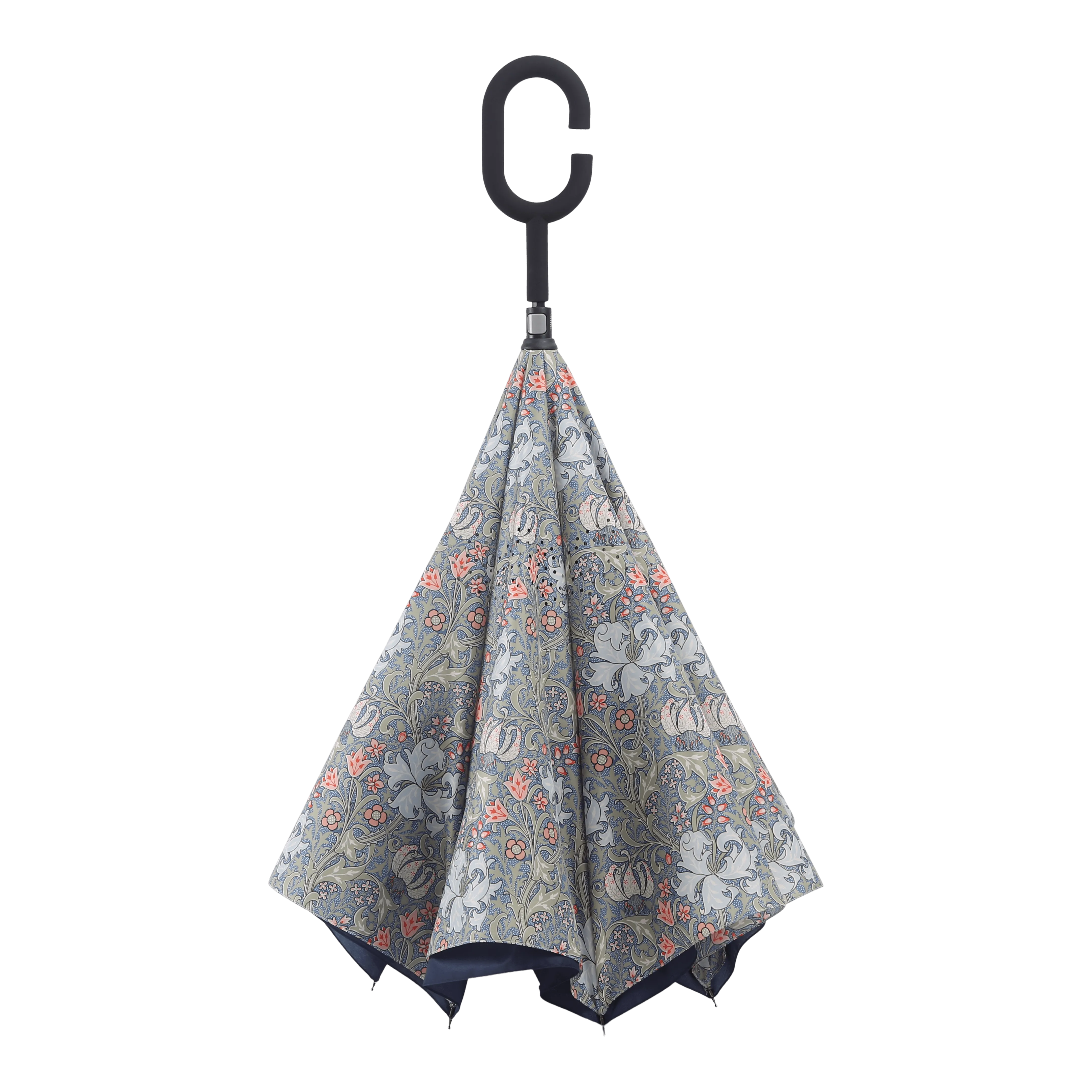 RainCaper William Morris Golden Lily Reverse Umbrella