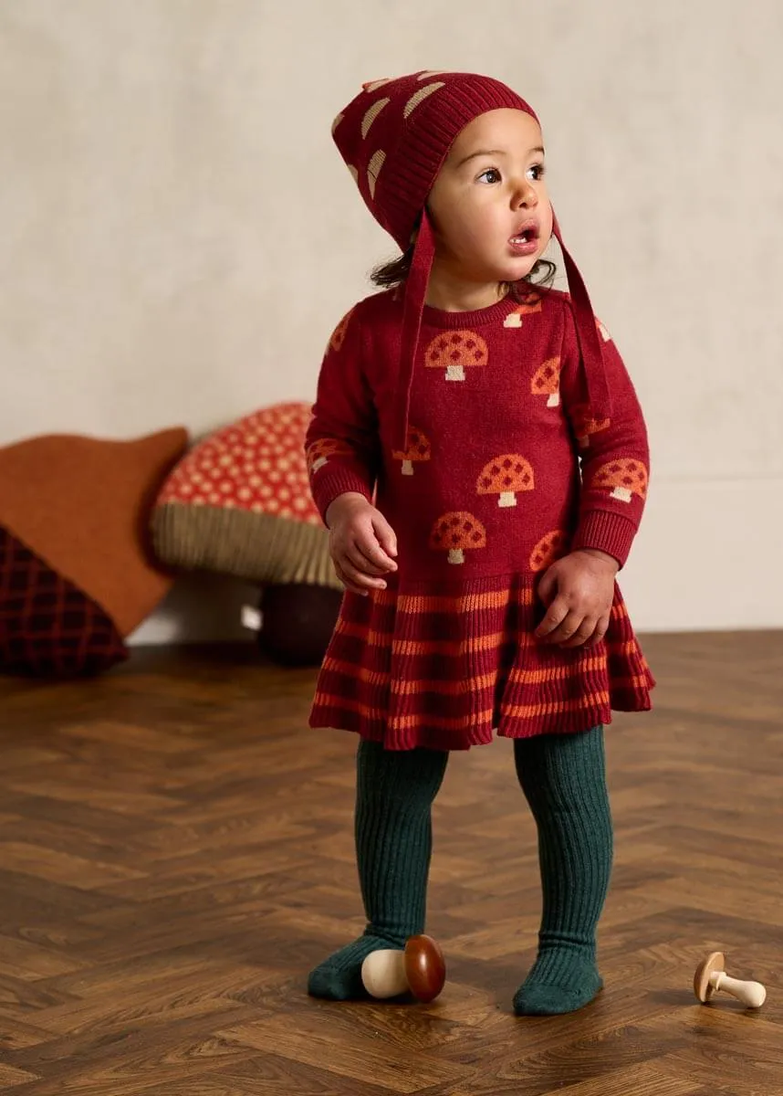 Sage - Rusty Mushroom Knit Dress