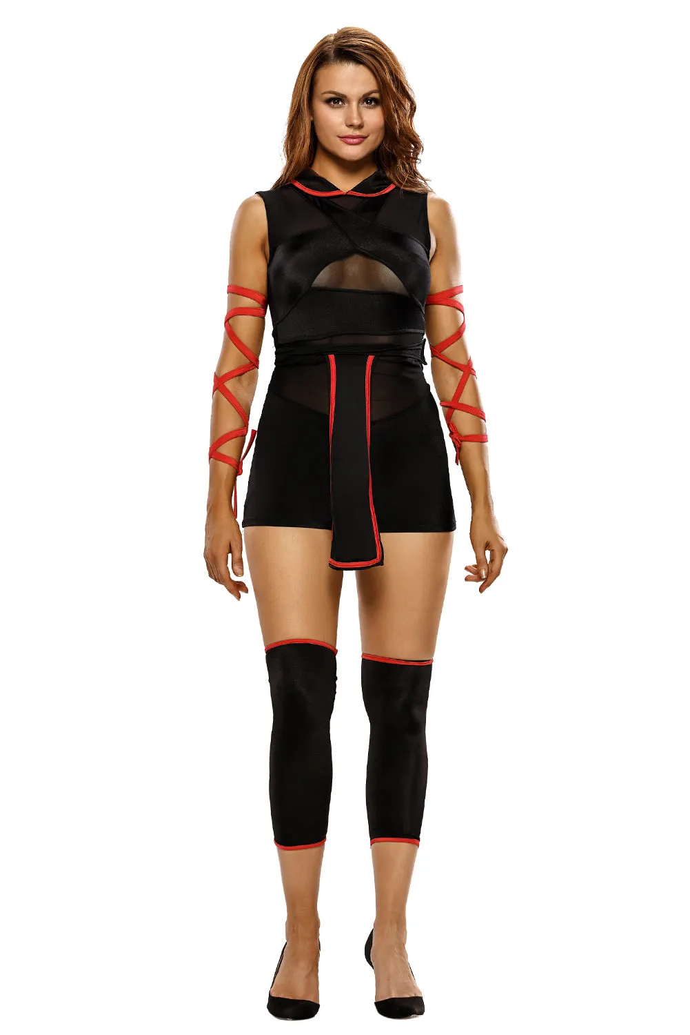 Sexy 4pcs Ninja Striker Costume