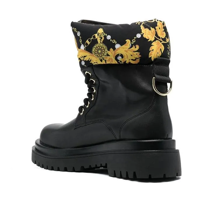 VERSACE JEANS COUTURE 75VA3S62 LOGO BLACK BOOTS